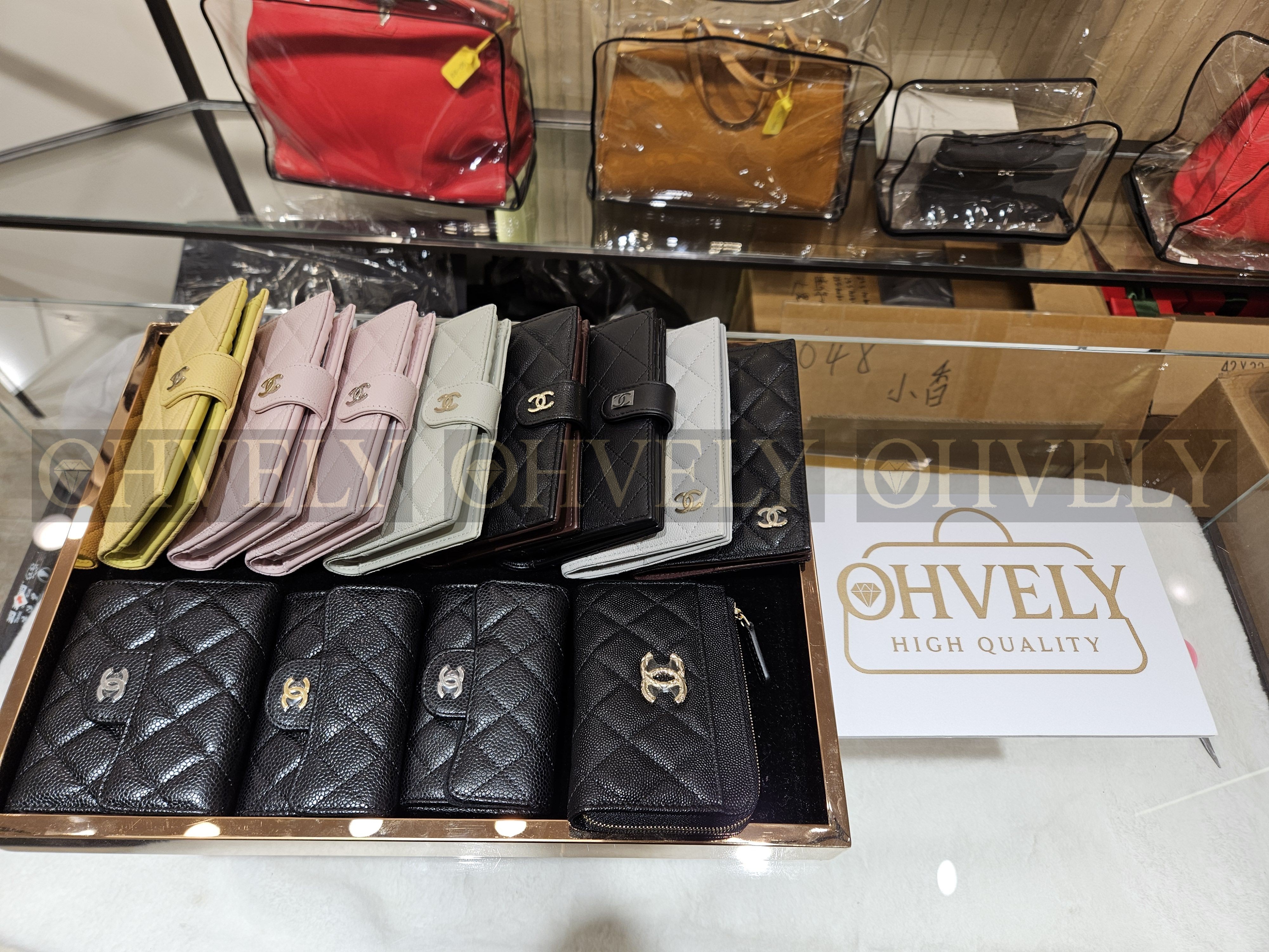 샤넬 캐비어 카드지갑