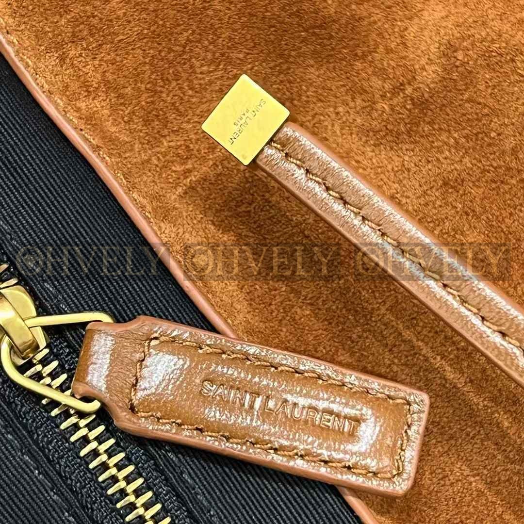 입생로랑 제이미 스웨이드 맥시 숄더백 (카멜) 상품 썸네일