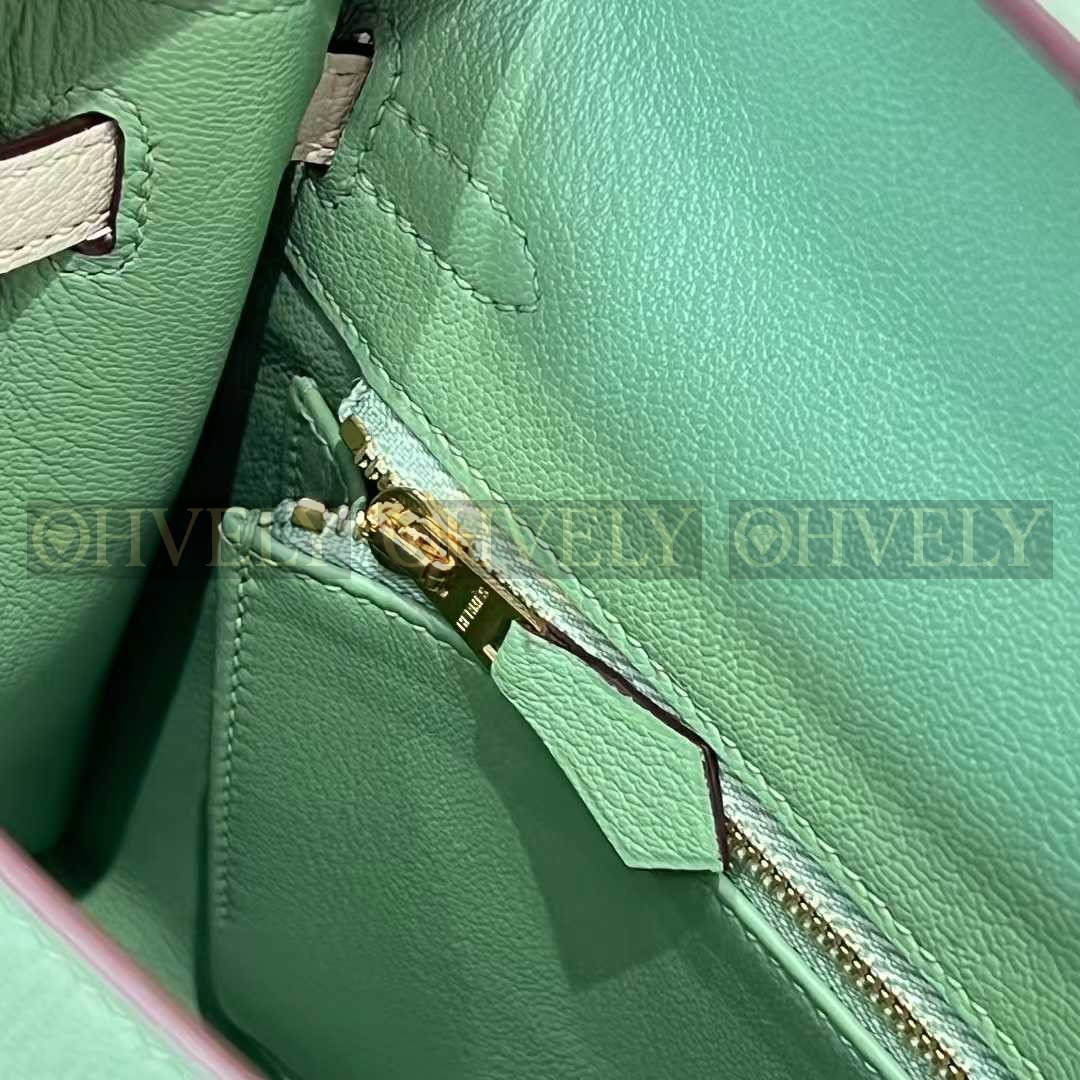 Hermès Kelly 25 아보카도그린 + 크림화이트 (투톤) (시중가 4000만) 상품 썸네일