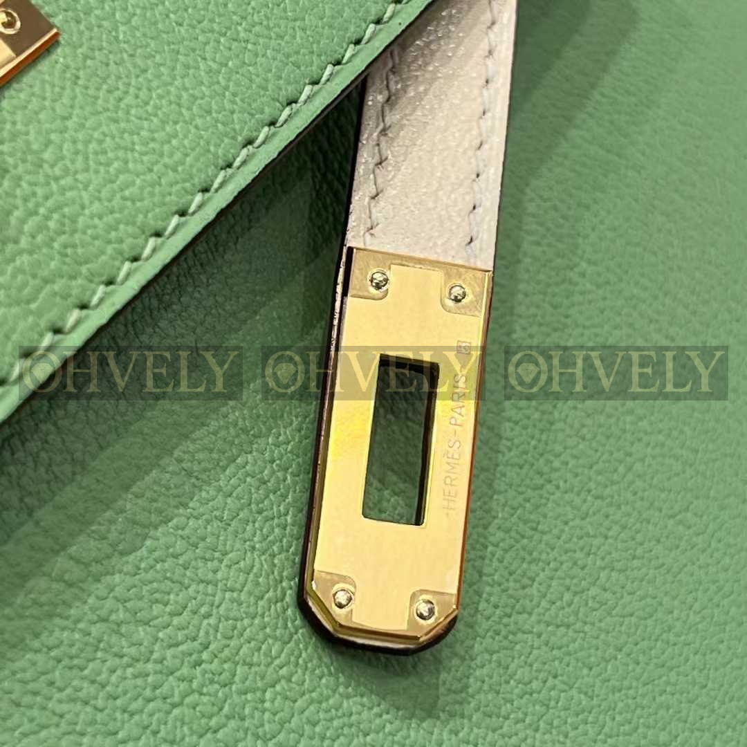 Hermès Kelly 25 아보카도그린 + 크림화이트 (투톤) (시중가 4000만) 상품 썸네일