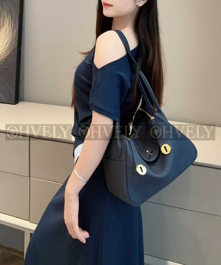 Hermès Lindy 26 네이비블루(Bleu Nuit)/금장 (시중가1600만) 상품 썸네일