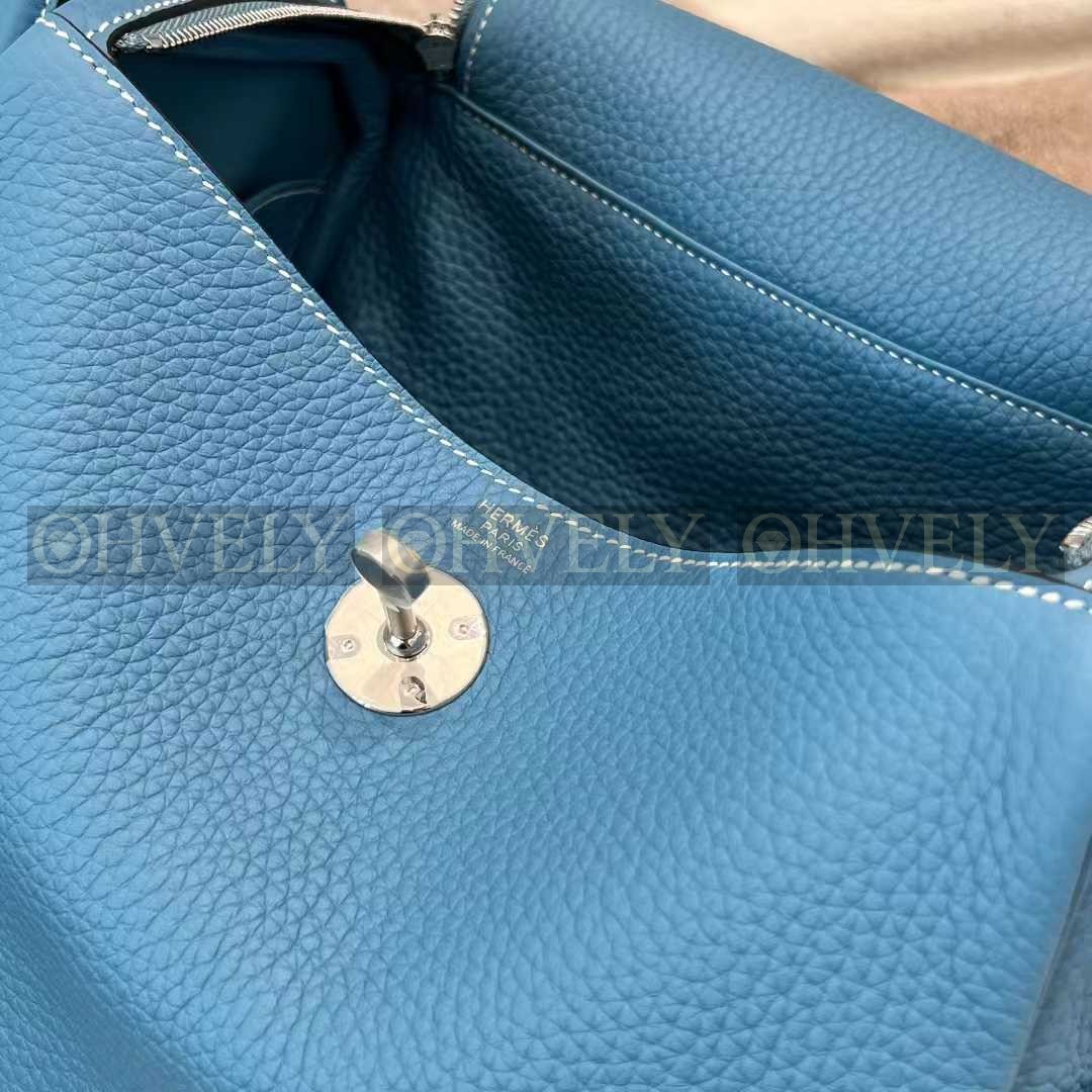 Hermès Lindy 26 블루(Bleu Jean)/금장 (시중가1600만) 상품 썸네일