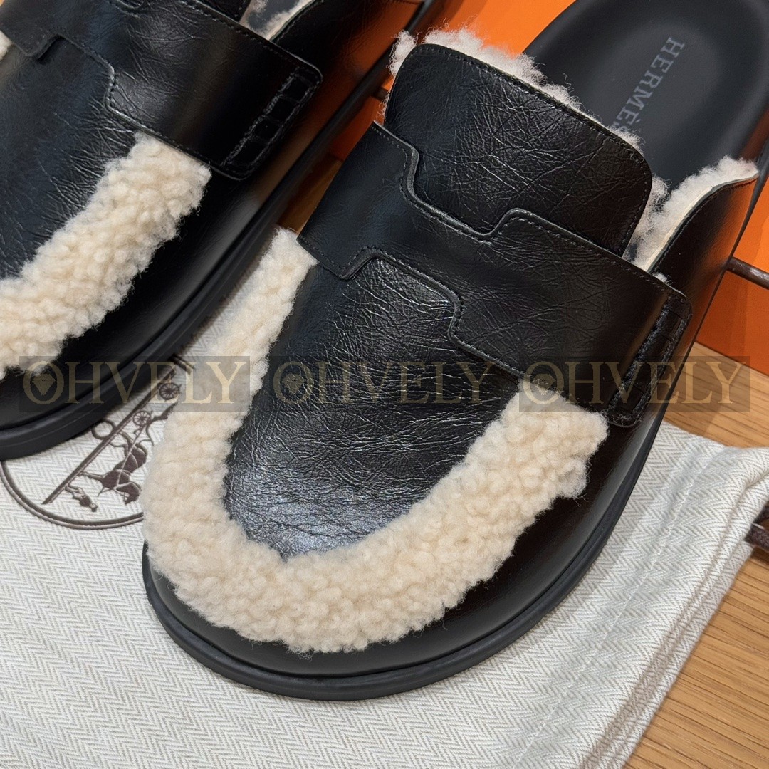 Hermès Go뮬 시어링 나파가죽 (블랙) 상품 썸네일