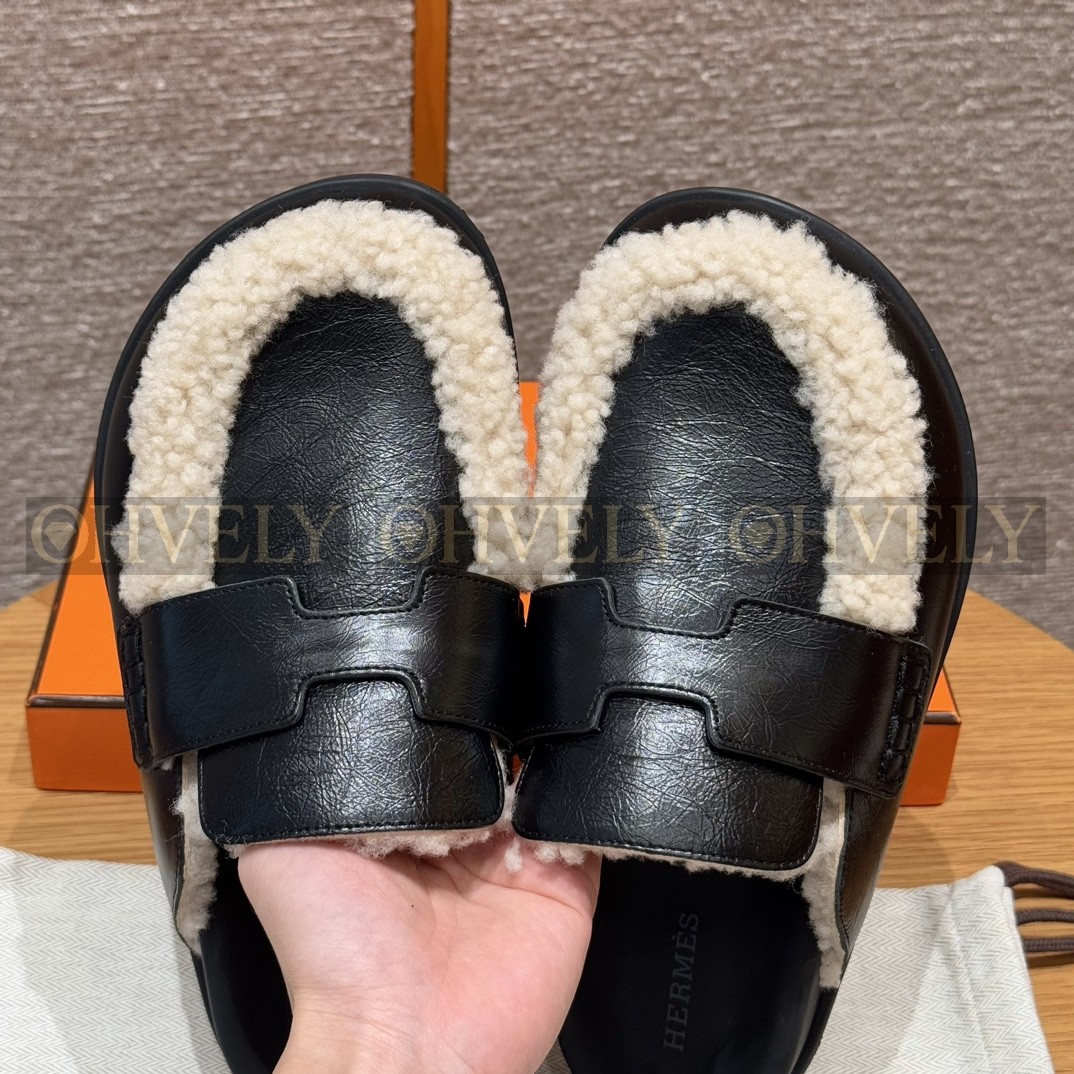 Hermès Go뮬 시어링 나파가죽 (블랙) 상품 썸네일