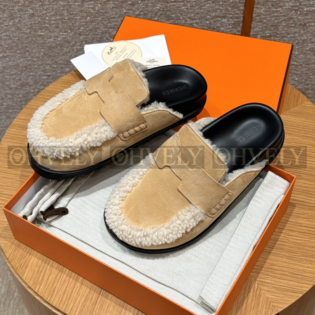 Hermès Go뮬 시어링(베이지/내추럴) 상품 썸네일