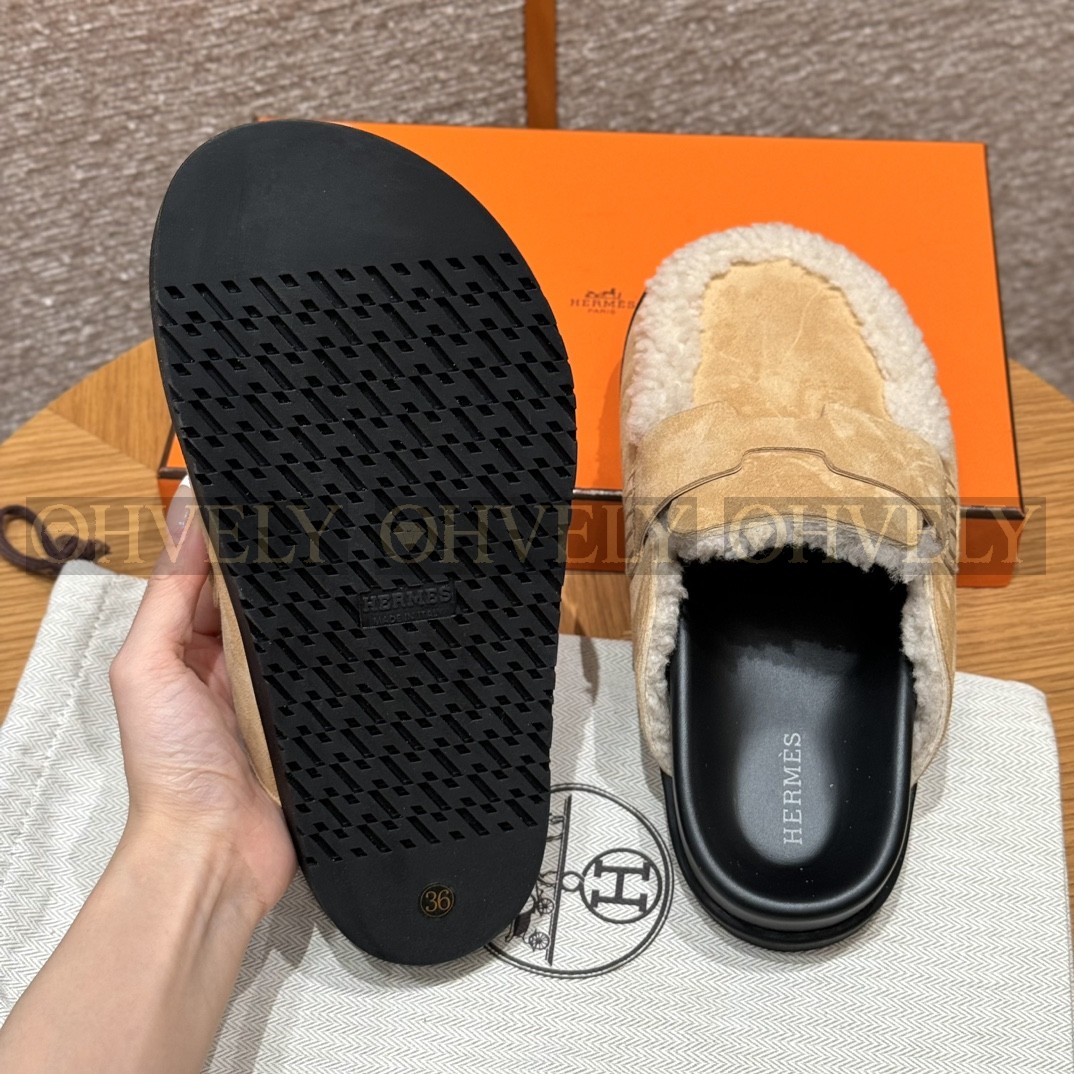 Hermès Go뮬 시어링(베이지/내추럴) 상품 썸네일