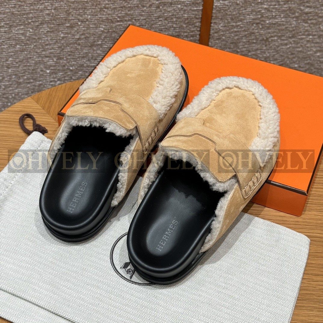 Hermès Go뮬 시어링(베이지/내추럴) 상품 썸네일