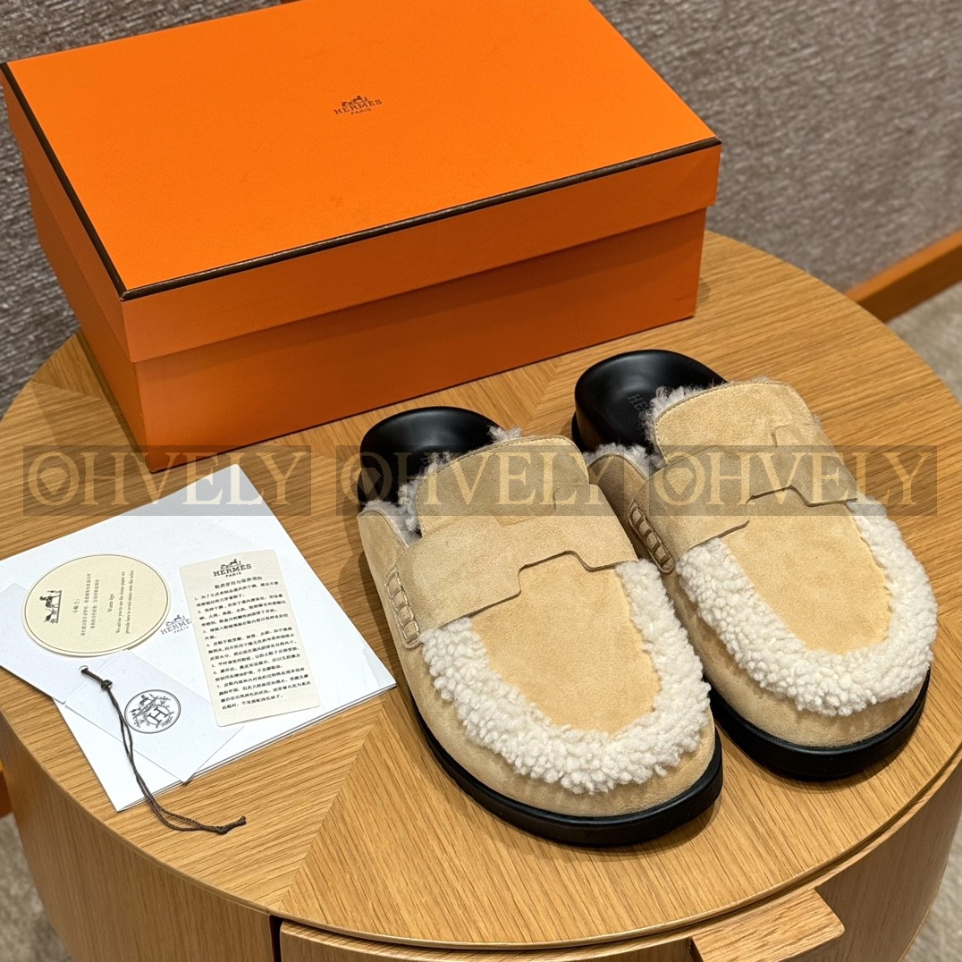 Hermès Go뮬 시어링(베이지/내추럴) 상품 썸네일