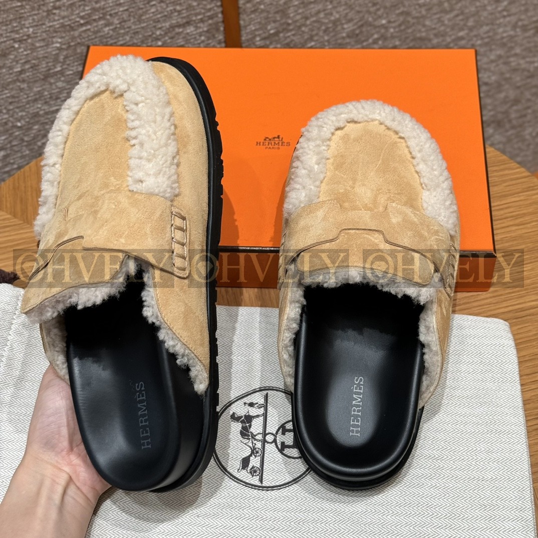 Hermès Go뮬 시어링(베이지/내추럴) 상품 썸네일