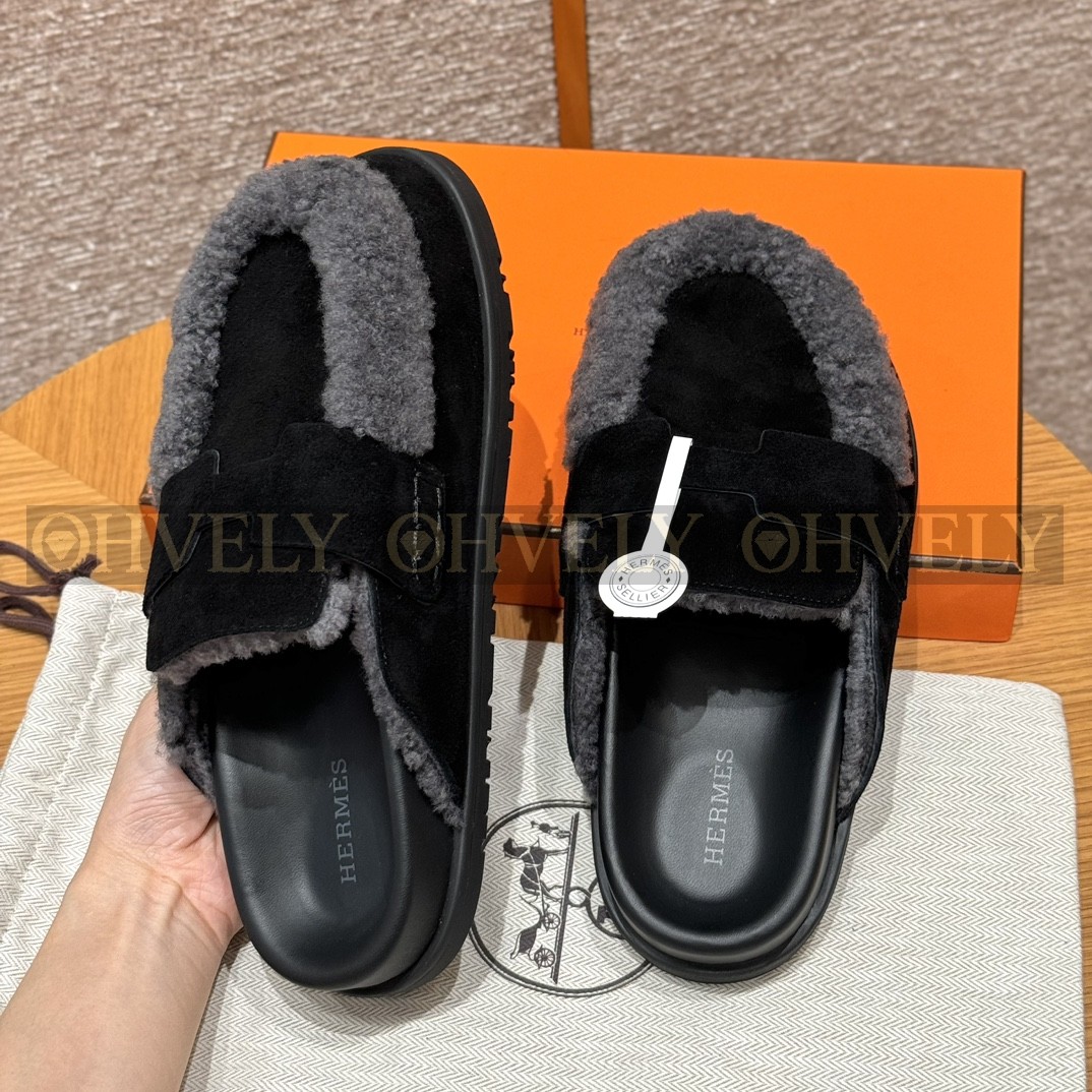 Hermès Go뮬 시어링(블랙) 상품 썸네일