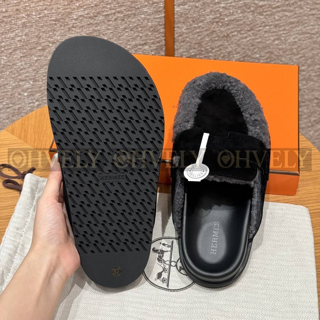 Hermès Go뮬 시어링(블랙) 상품 썸네일