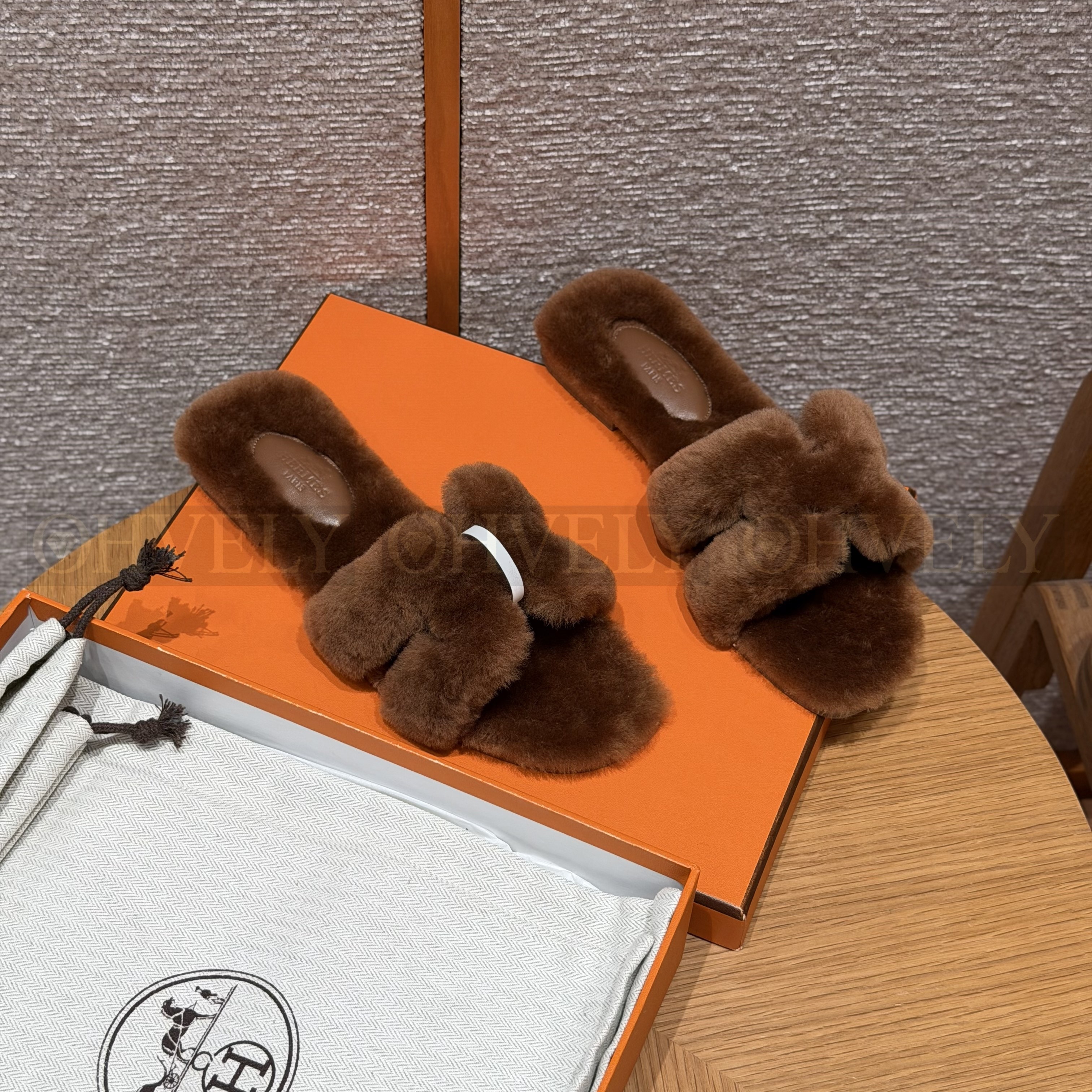 에르메스 시어링 오란 슬리퍼(handmade.ver) 상품 썸네일