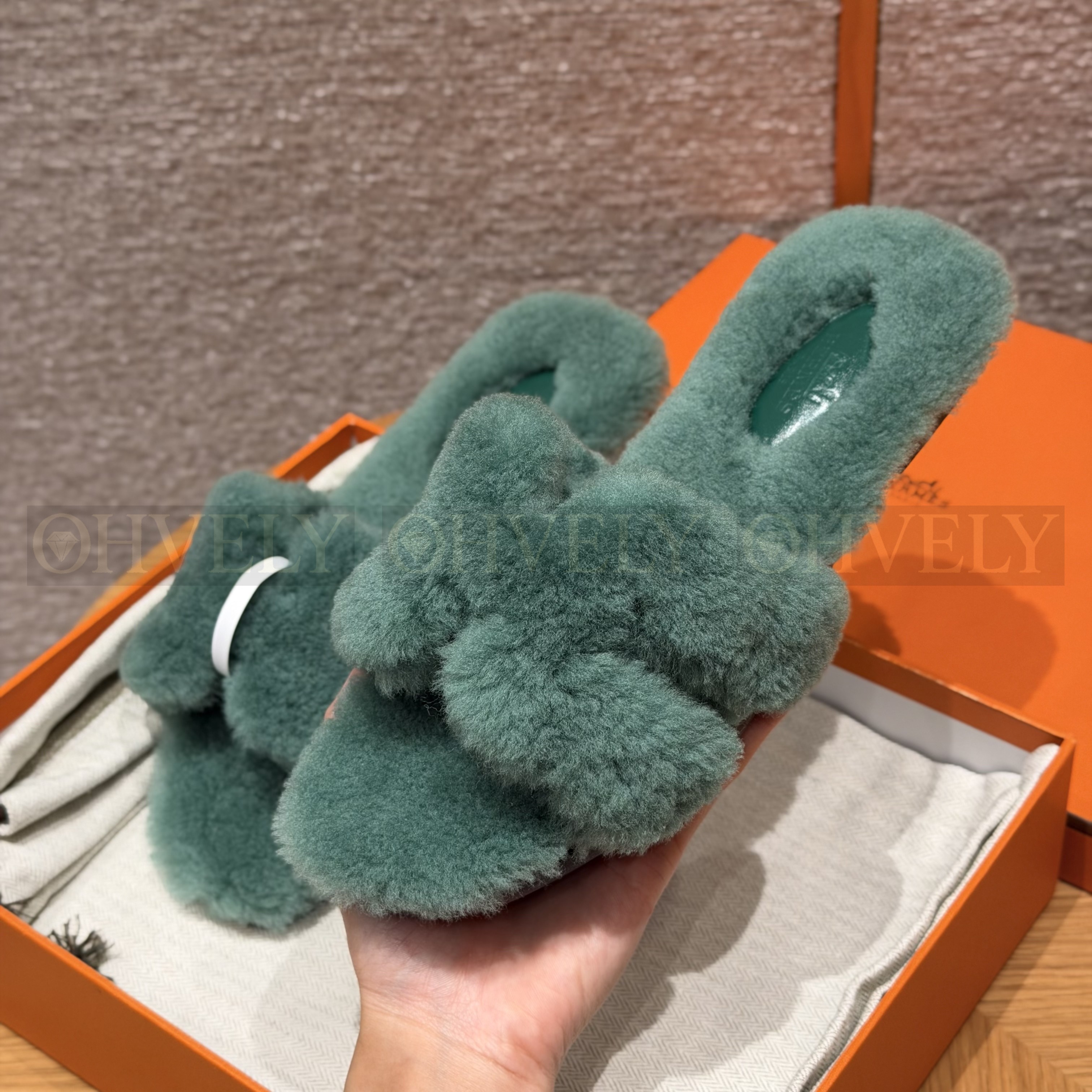 에르메스 시어링 오란 슬리퍼(handmade.ver) 상품 썸네일