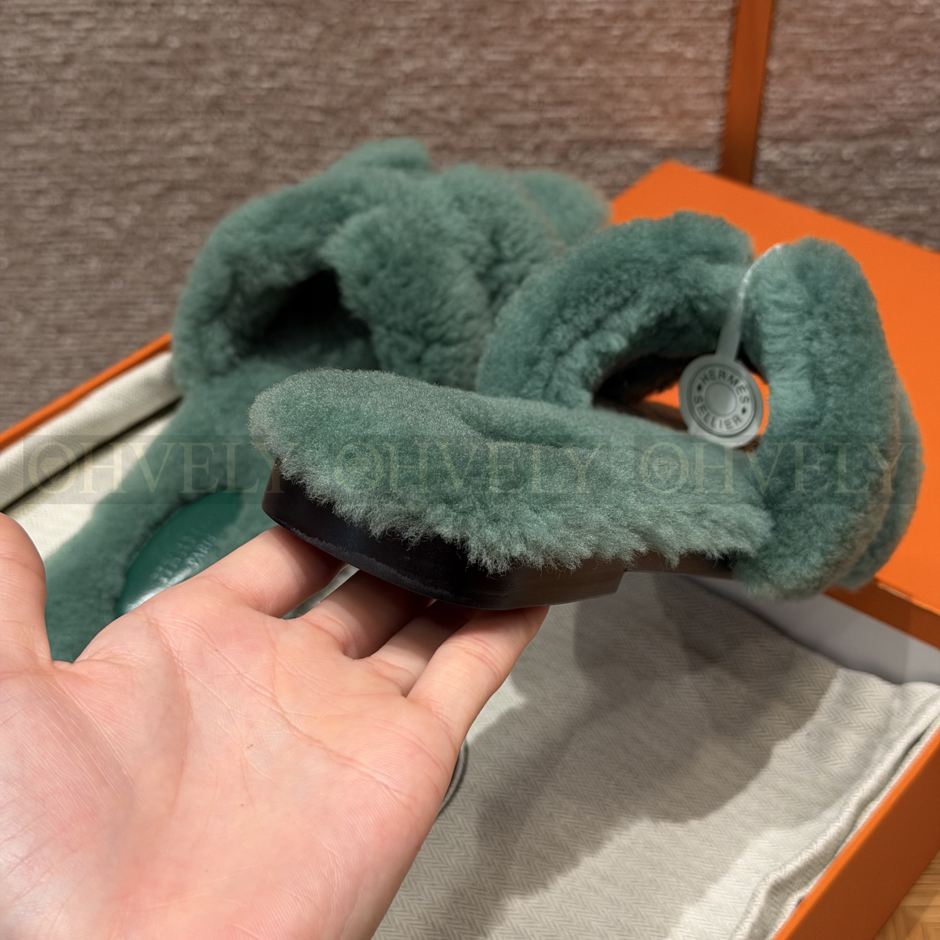 에르메스 시어링 오란 슬리퍼(handmade.ver) 상품 썸네일
