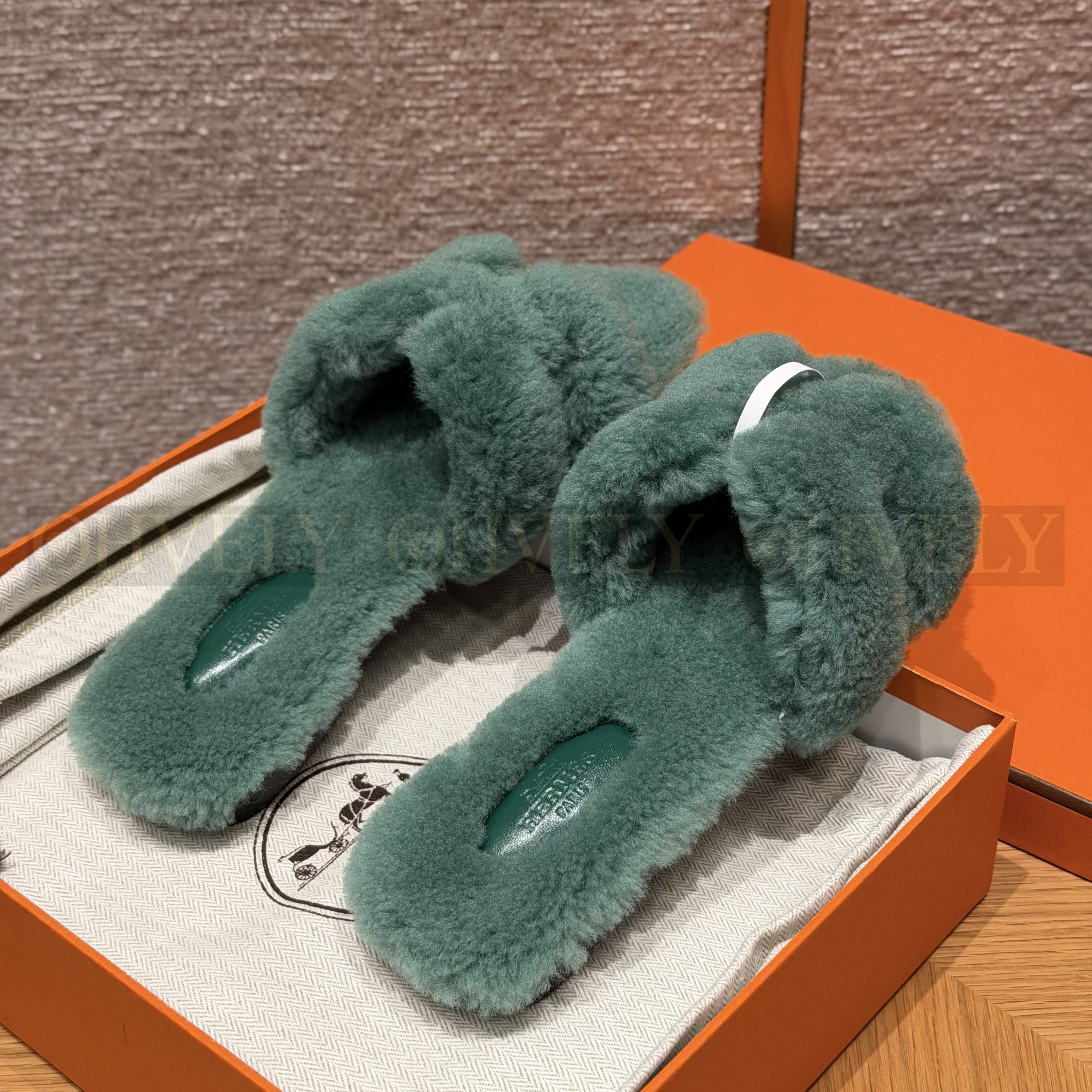 에르메스 시어링 오란 슬리퍼(handmade.ver) 상품 썸네일