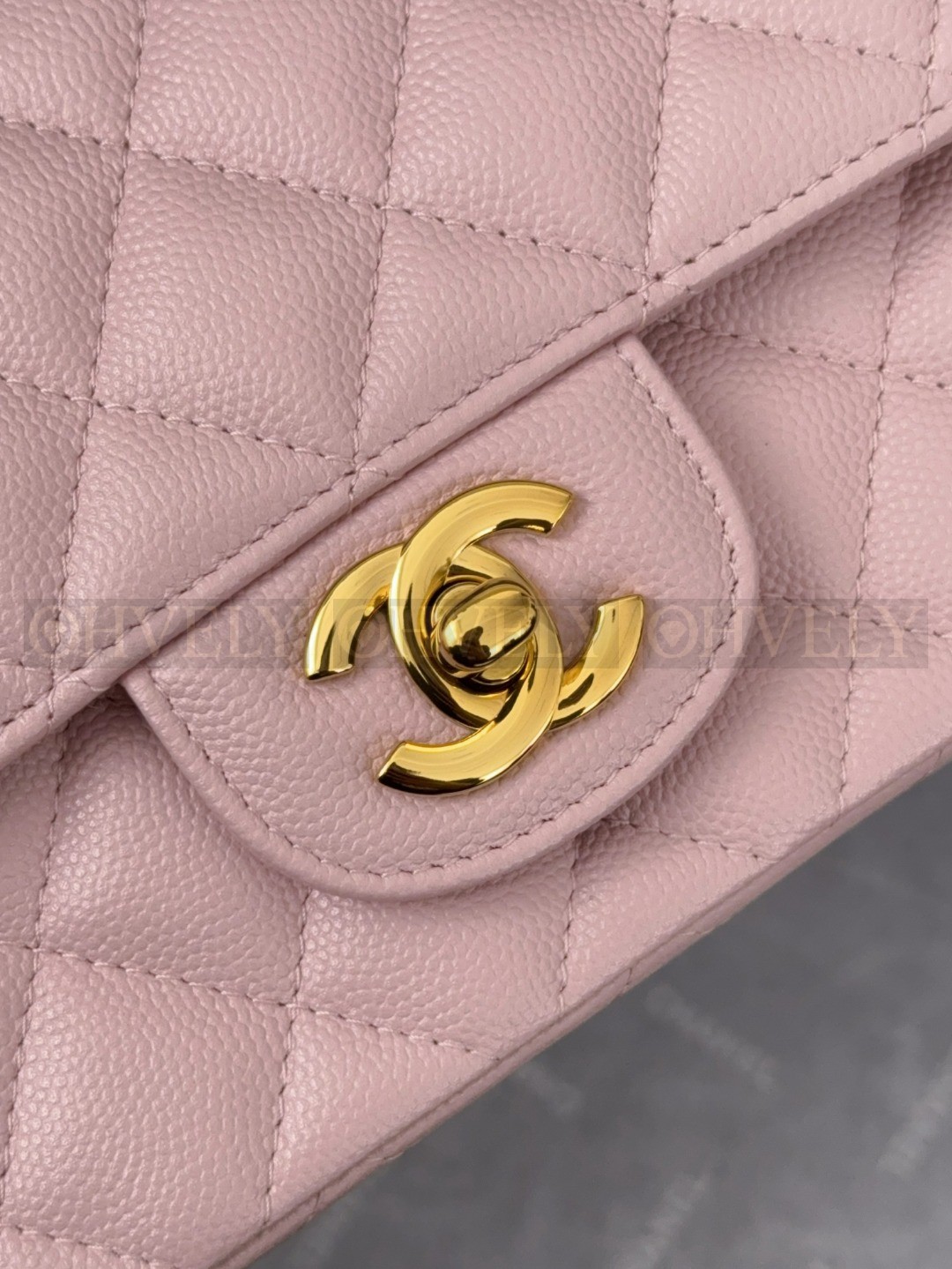 Chanel(샤넬) 핑크 캐비어 클래식 미듐 상품 썸네일