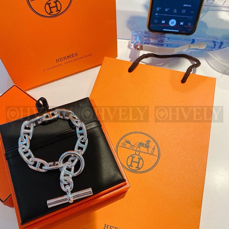 에르메스 Medium Chaine D'Ancre Bracelet