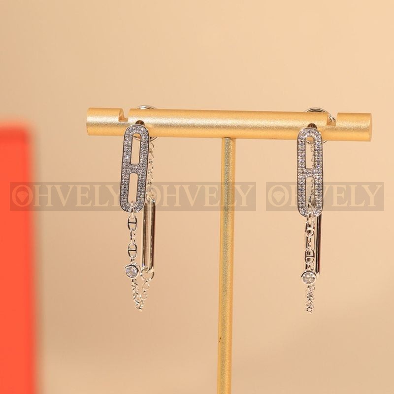 에르메스 Chaine d'ancre Chaos earrings 상품 썸네일