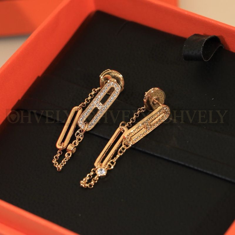 에르메스 Chaine d'ancre Chaos earrings 상품 썸네일