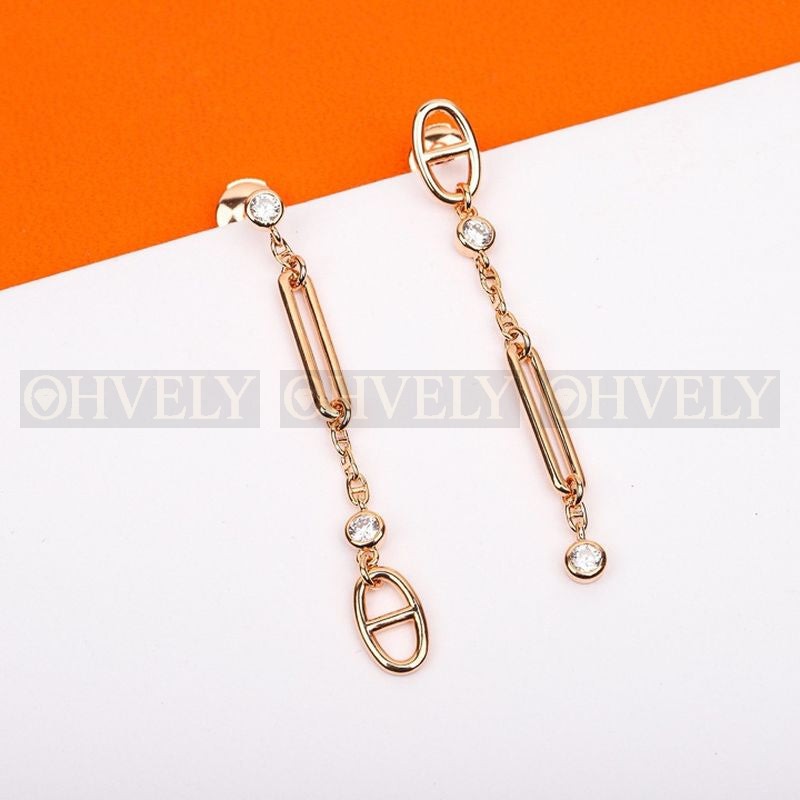에르메스 Chaine d'ancre Chaos earrings 상품 썸네일