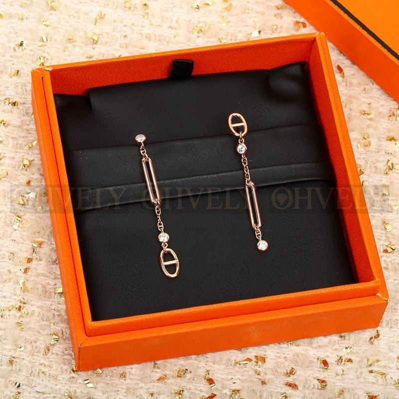 에르메스 Chaine d'ancre Chaos earrings 상품 썸네일
