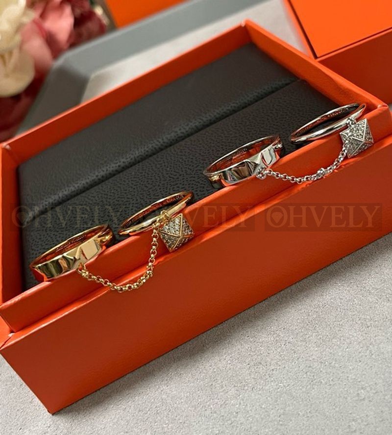 에르메스 Hermès Clou d'H 더블 링 상품 썸네일