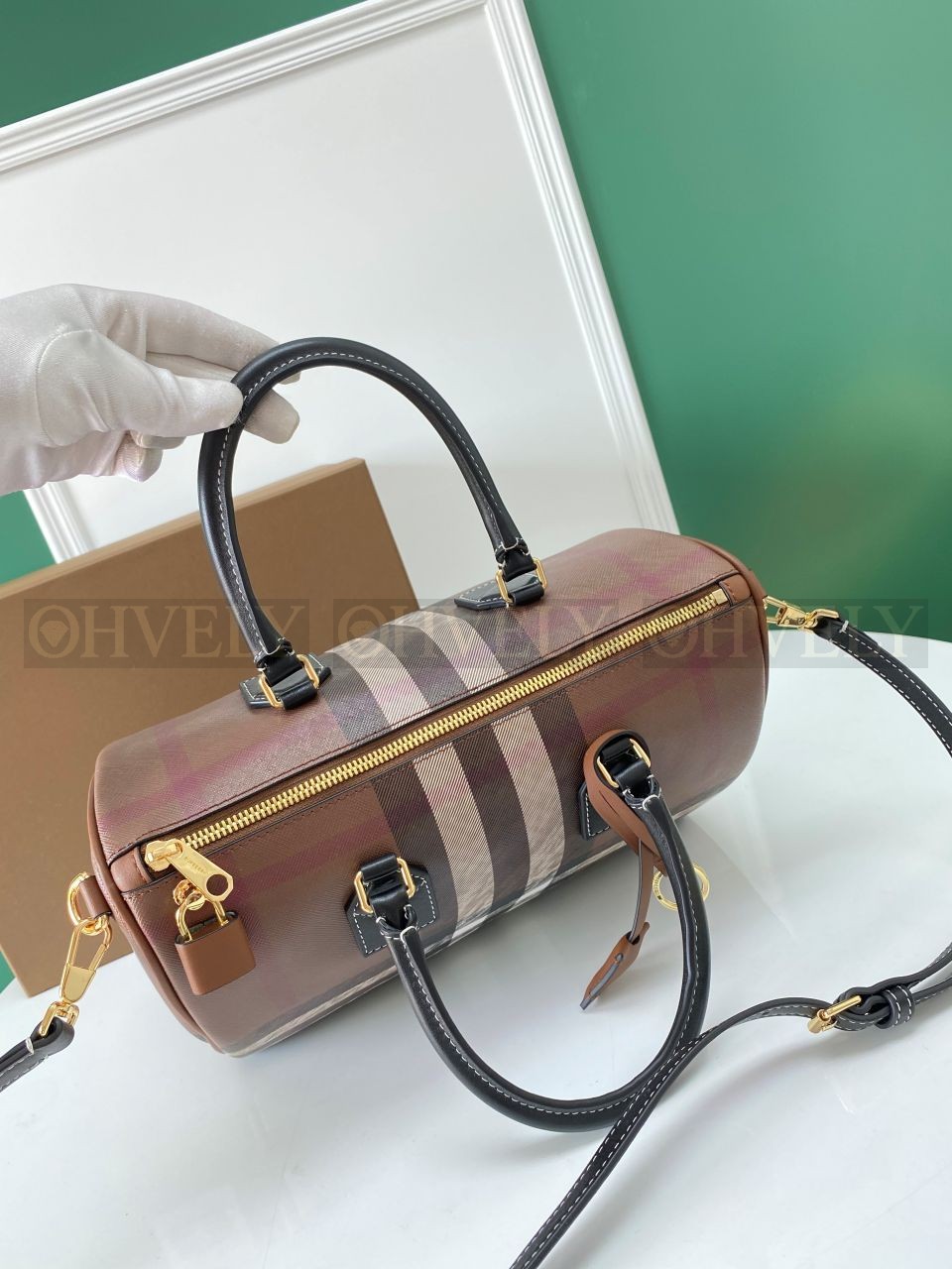 버버리 미디 움체크 볼링 백 상품 썸네일