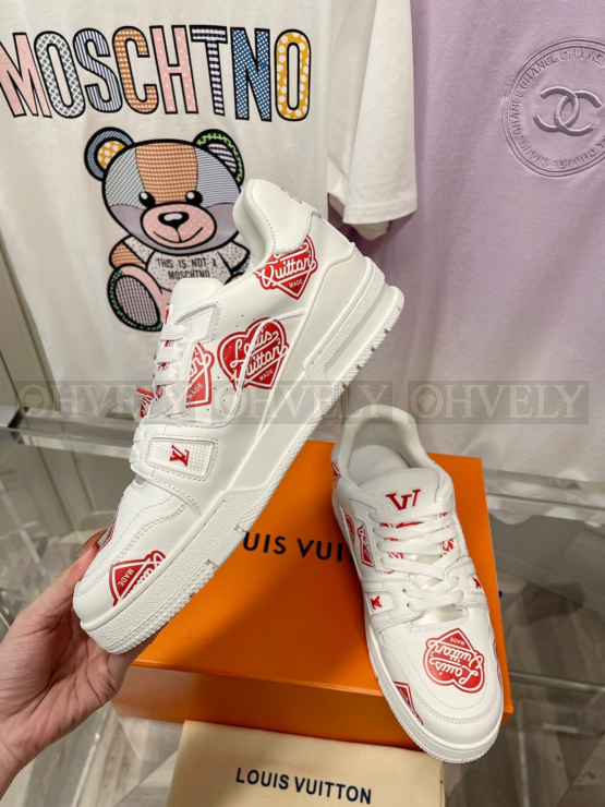 루이비통 니고 LV 트레이너 스니커즈 레드 상품 썸네일