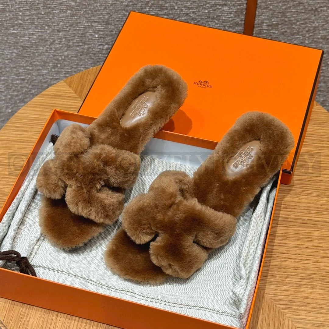 에르메스 Oran 오란 슬리퍼  시어링 상품 썸네일