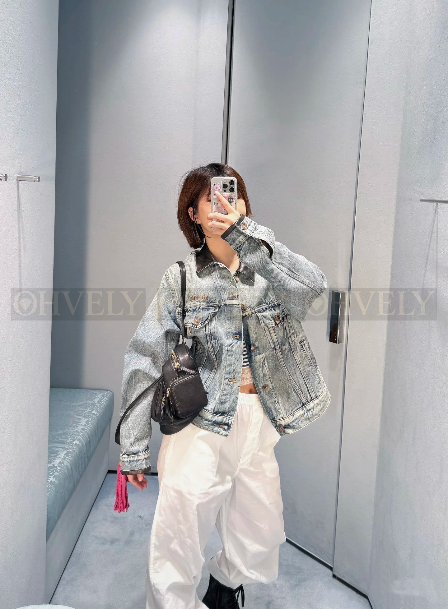 【 ZP 】MiuMiu 2025 데님 자켓 (매장가 588만원) 상품 썸네일