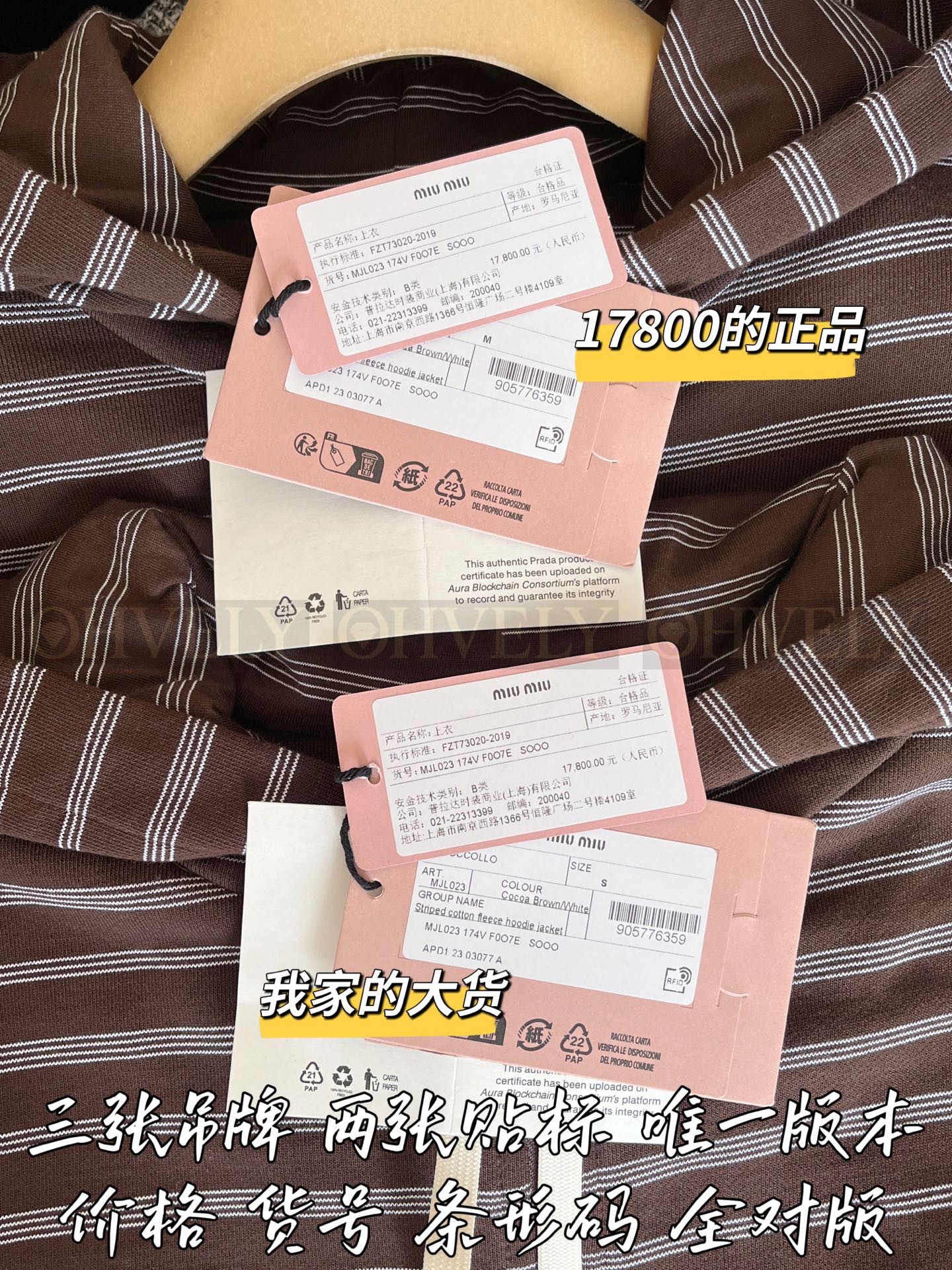 【 ZP 】MiuMiu 2025 후드 집업 자켓 (매장가 356만원) 상품 썸네일