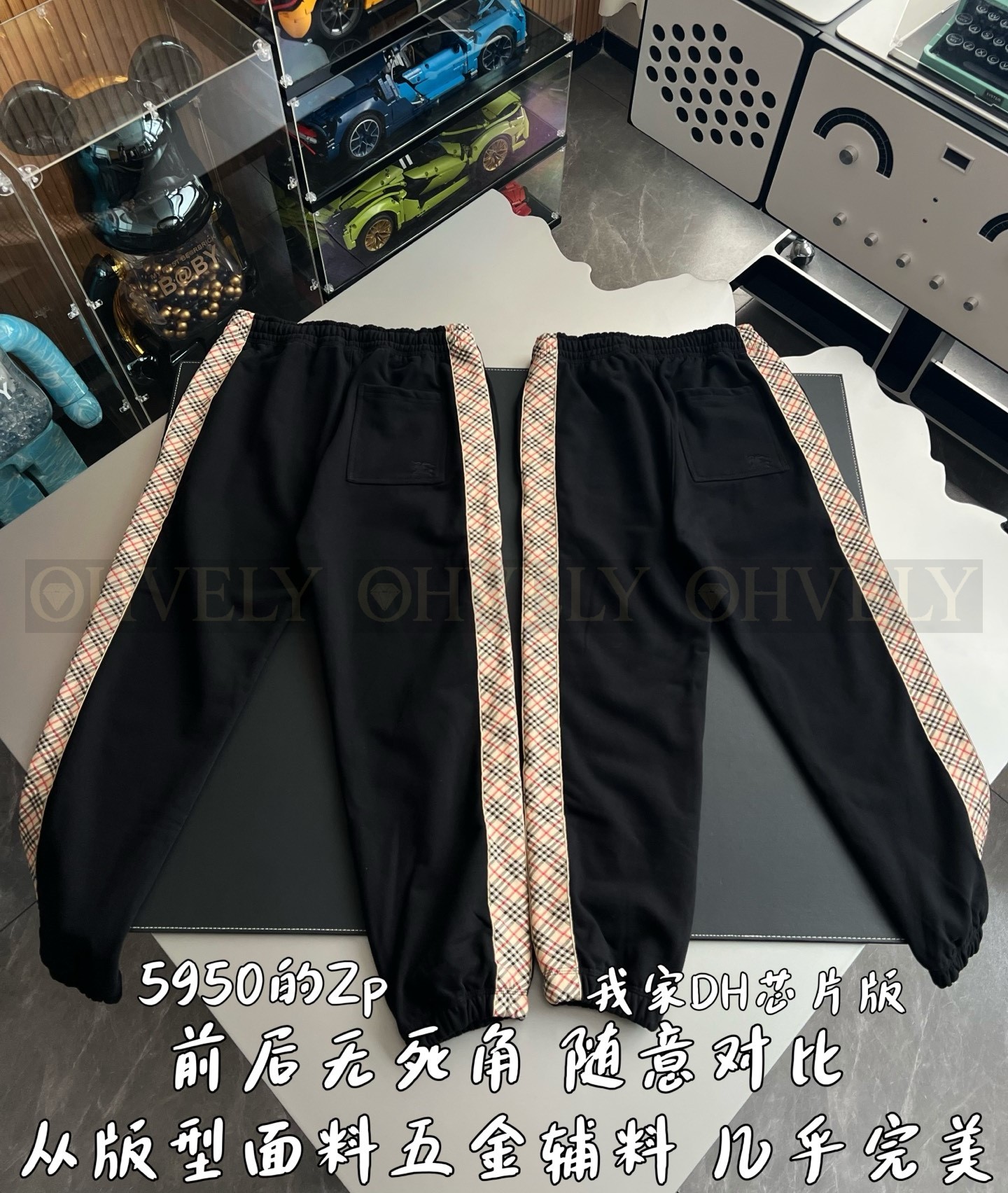 【 ZP 】Burberry 사이드 스몰 체크 바지 (매장가 119만원) 상품 썸네일
