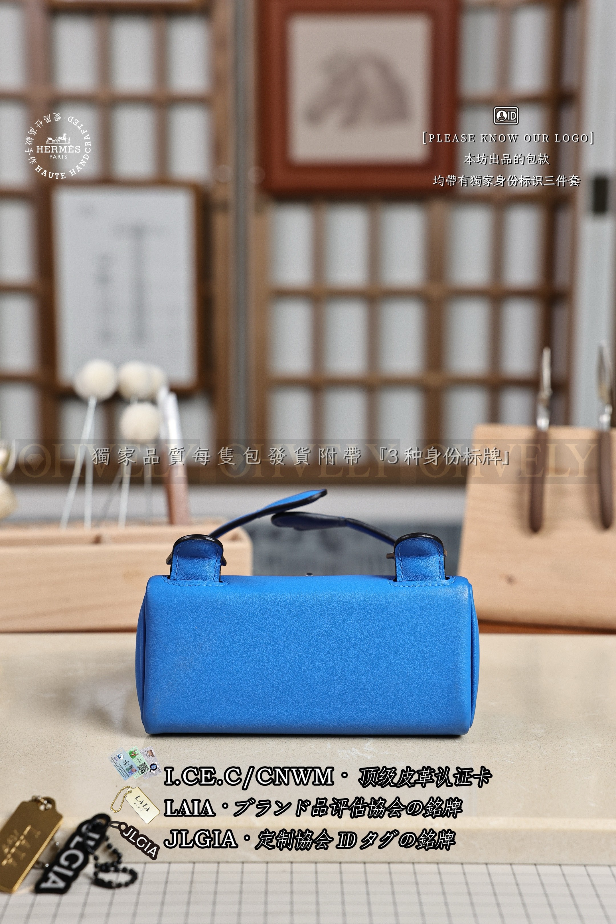 Hermès KELLY 𝘿𝙊𝙇𝙇  𝘽𝙡𝙪𝙚 𝙃𝙮𝙙𝙧𝙖+𝙉𝙖𝙫𝙮 은장 상품 썸네일