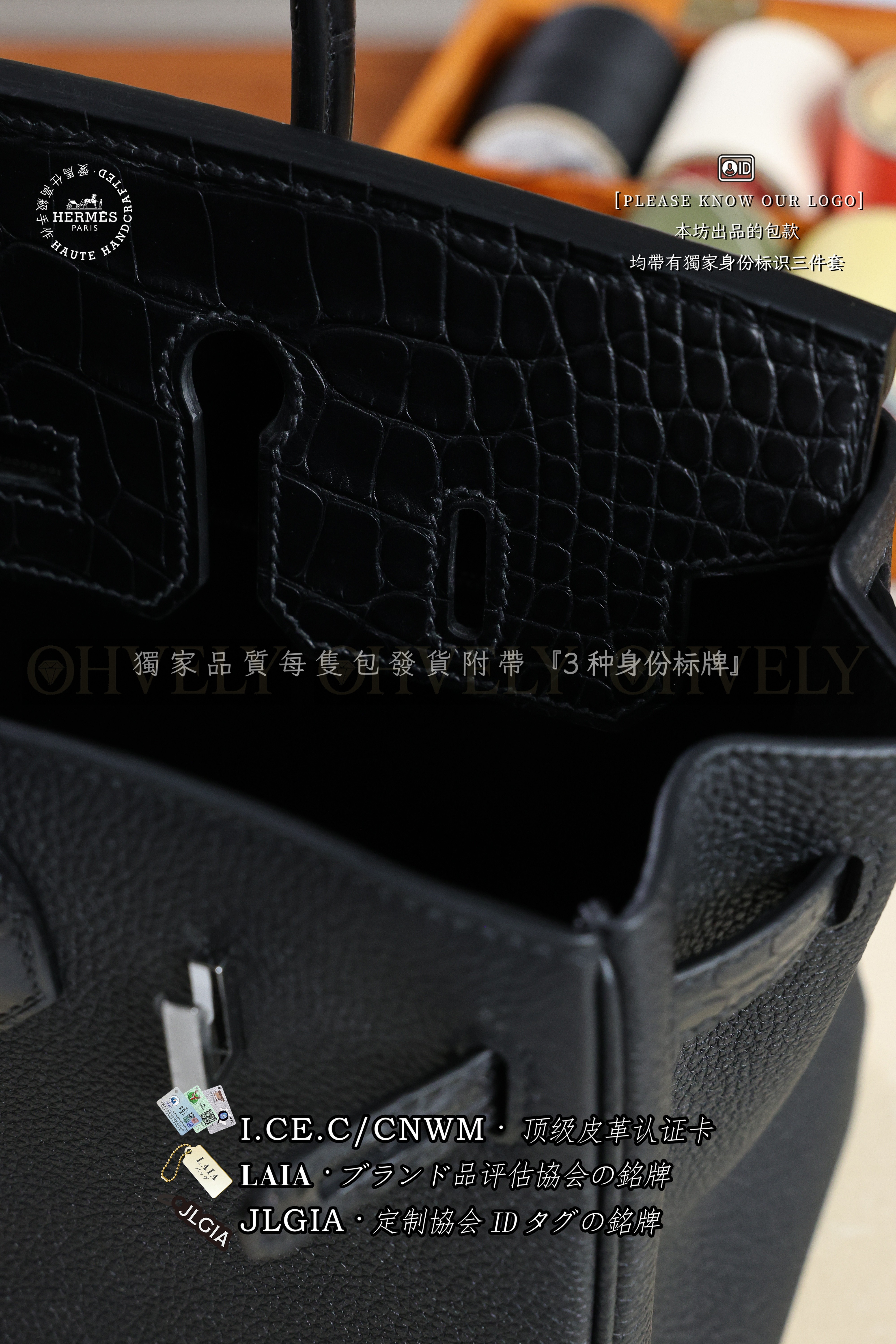 Hermès BIRKIN 𝟮𝟱 𝙉𝙤𝙞𝙧 은장 상품 썸네일