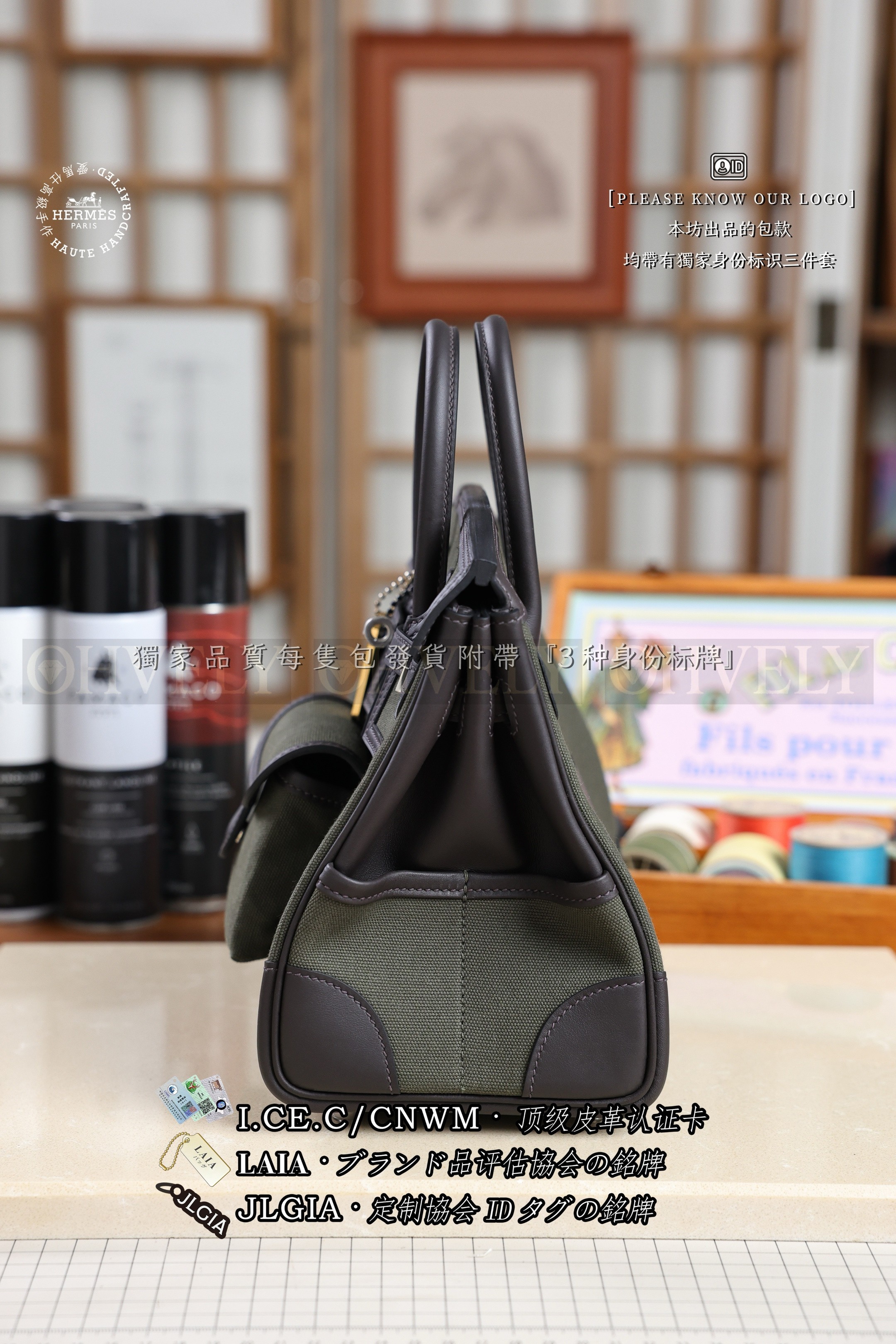 Hermès BIRKIN 𝘾𝙖𝙧𝙜𝙤 𝟮𝟱 𝙀𝙗𝙚𝙣𝙚 은장 상품 썸네일