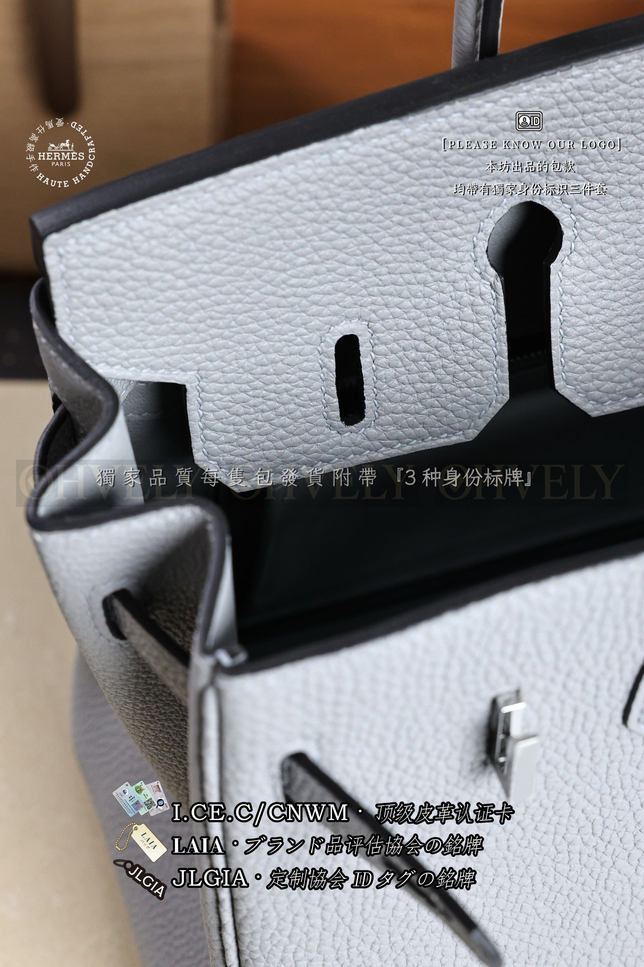 Hermès BIRKIN 𝟮𝟱 𝙂𝙧𝙞𝙨 𝙋𝙖𝙣𝙩𝙞𝙣 은장 상품 썸네일