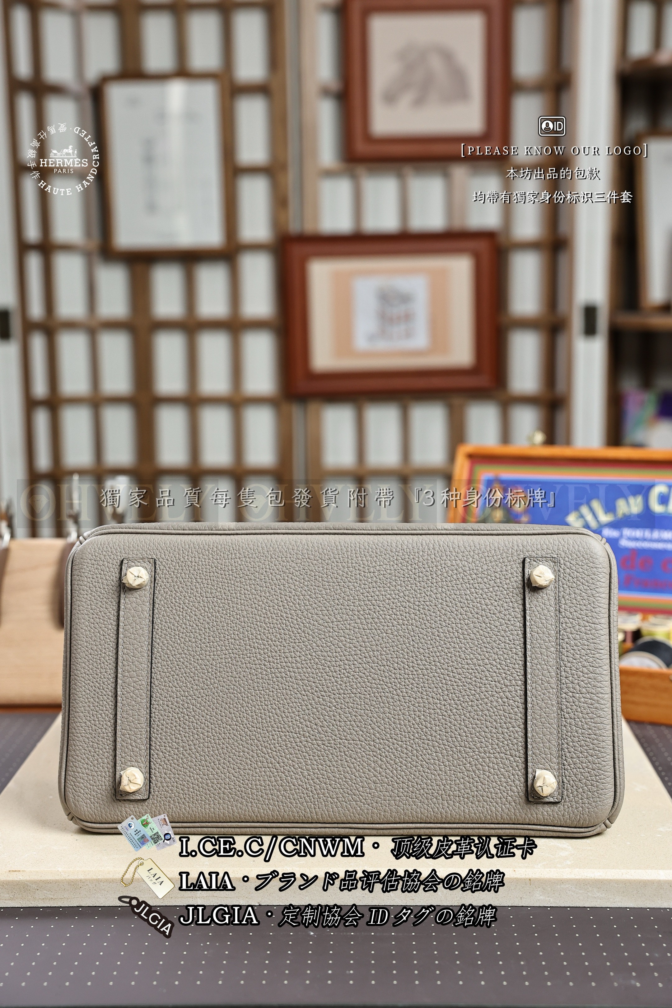 Hermès BIRKIN 𝟯𝟬 𝙂𝙧𝙞𝙨 𝘼𝙨𝙥𝙝𝙖𝙡𝙩𝙚 은장 상품 썸네일
