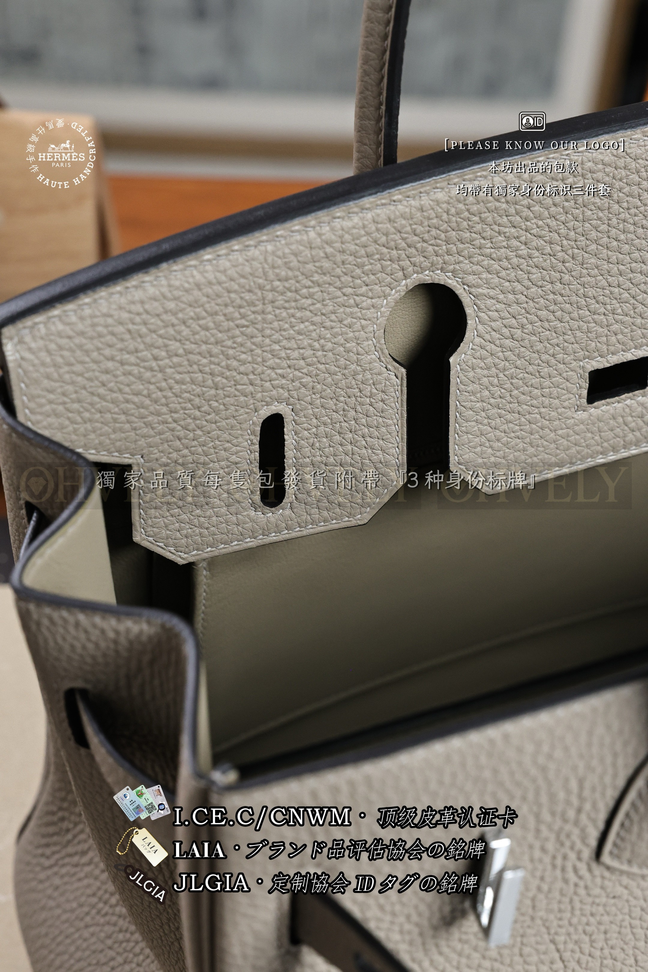 Hermès BIRKIN 𝟯𝟬 𝙂𝙧𝙞𝙨 𝘼𝙨𝙥𝙝𝙖𝙡𝙩𝙚 은장 상품 썸네일