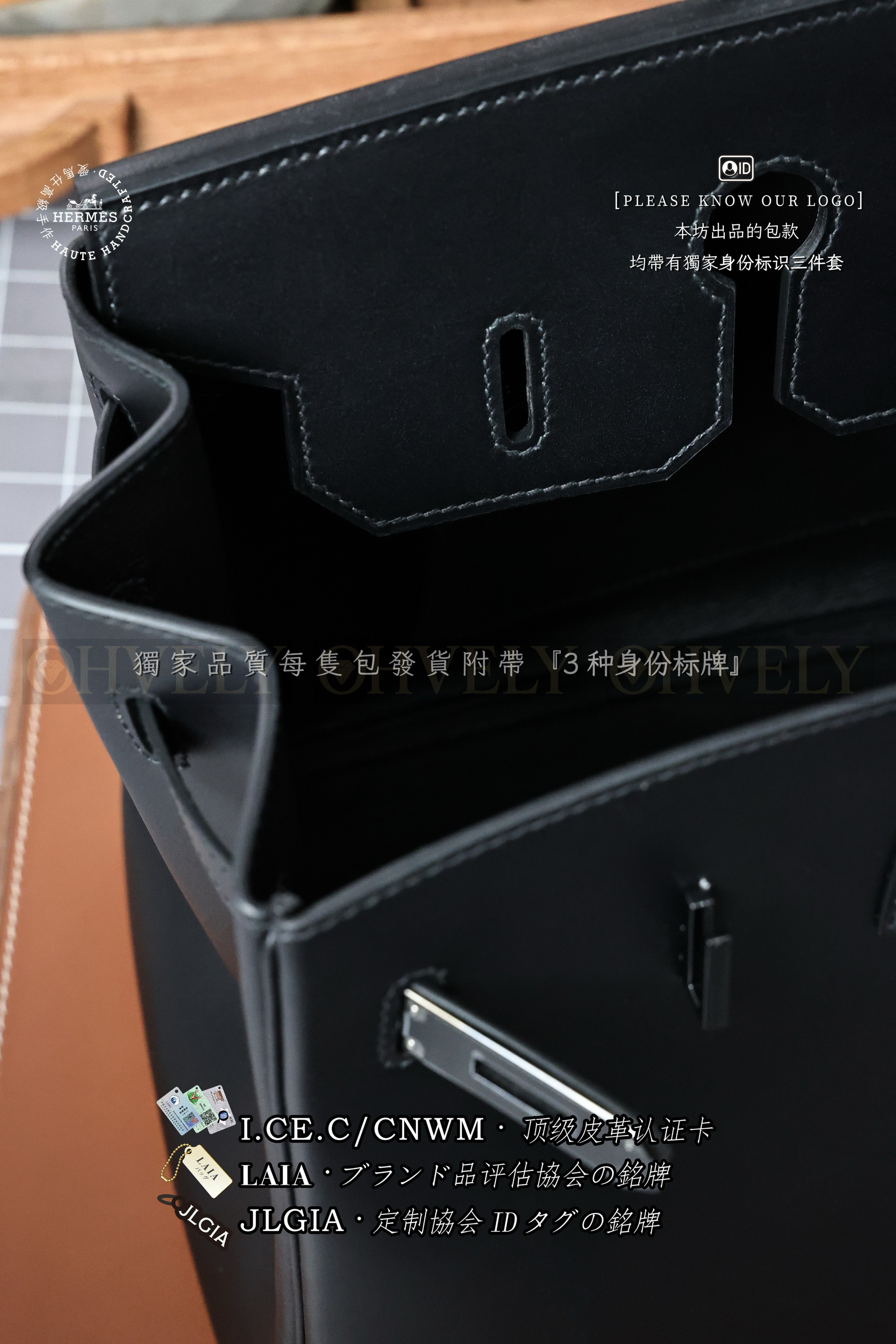 Hermès BIRKIN 𝟯𝟱 𝙉𝙤𝙞𝙧 은장 상품 썸네일