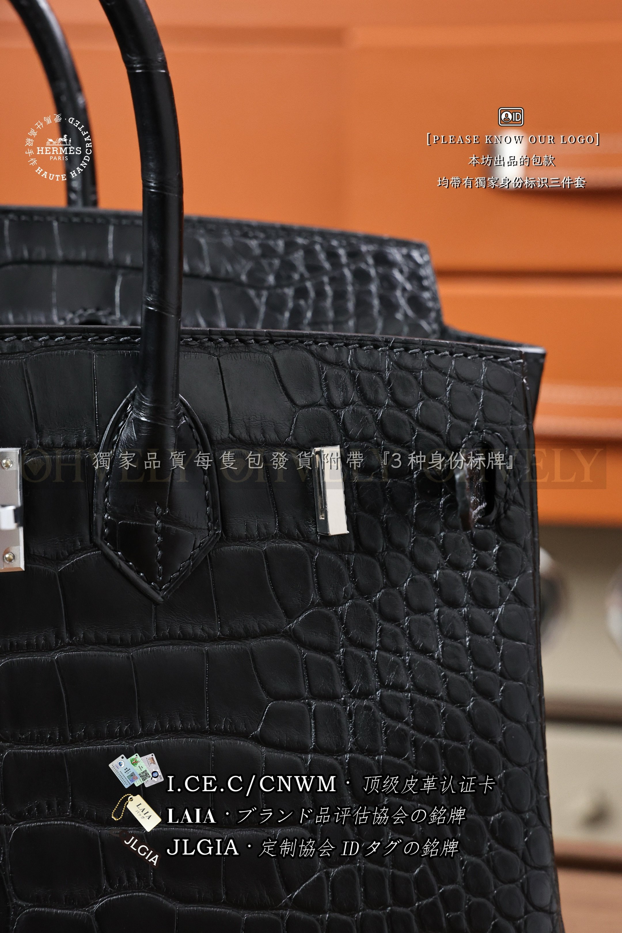Hermès BIRKIN 𝟮𝟱 𝙉𝙤𝙞𝙧 은장 상품 썸네일