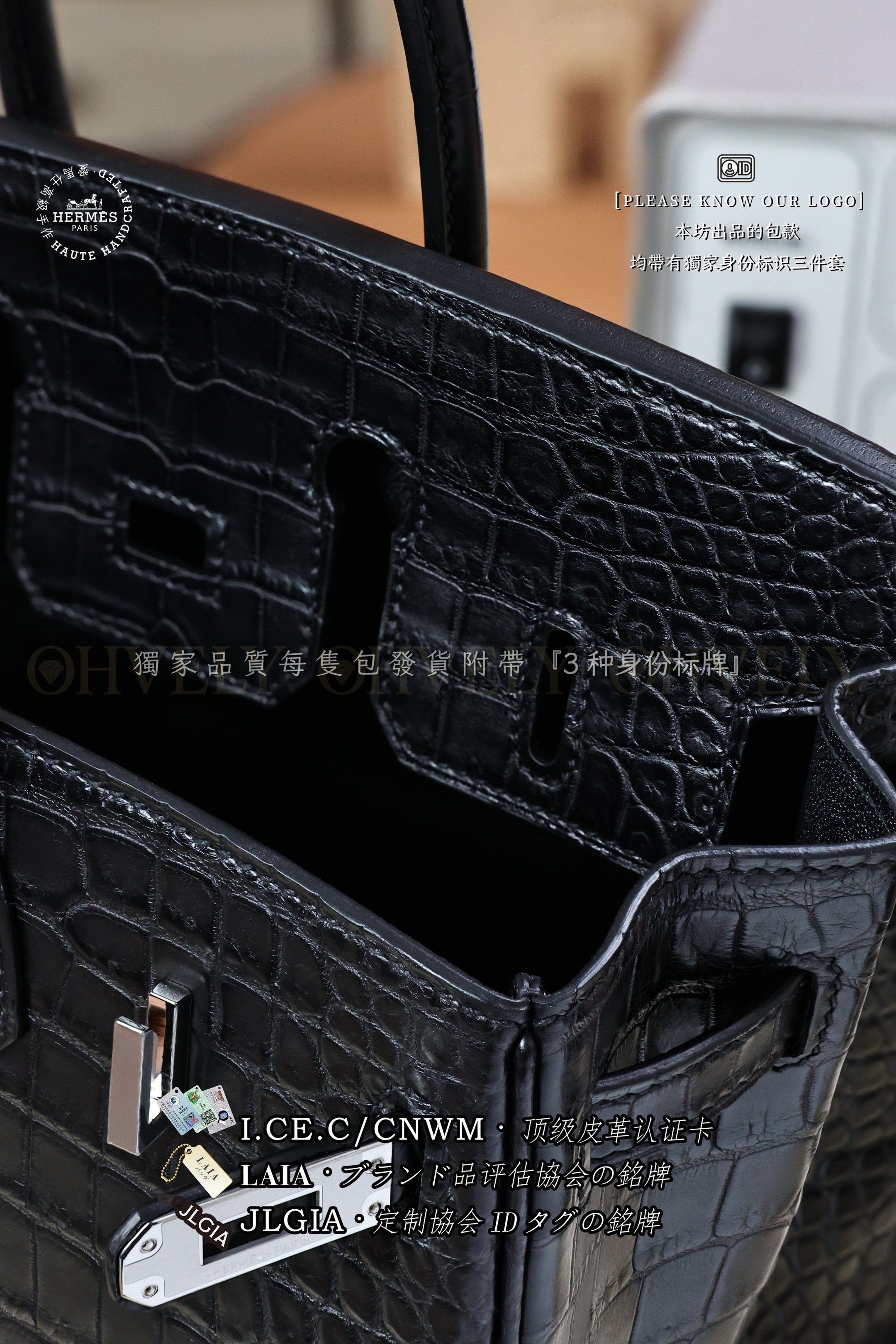 Hermès BIRKIN 𝟮𝟱 𝙉𝙤𝙞𝙧 은장 상품 썸네일