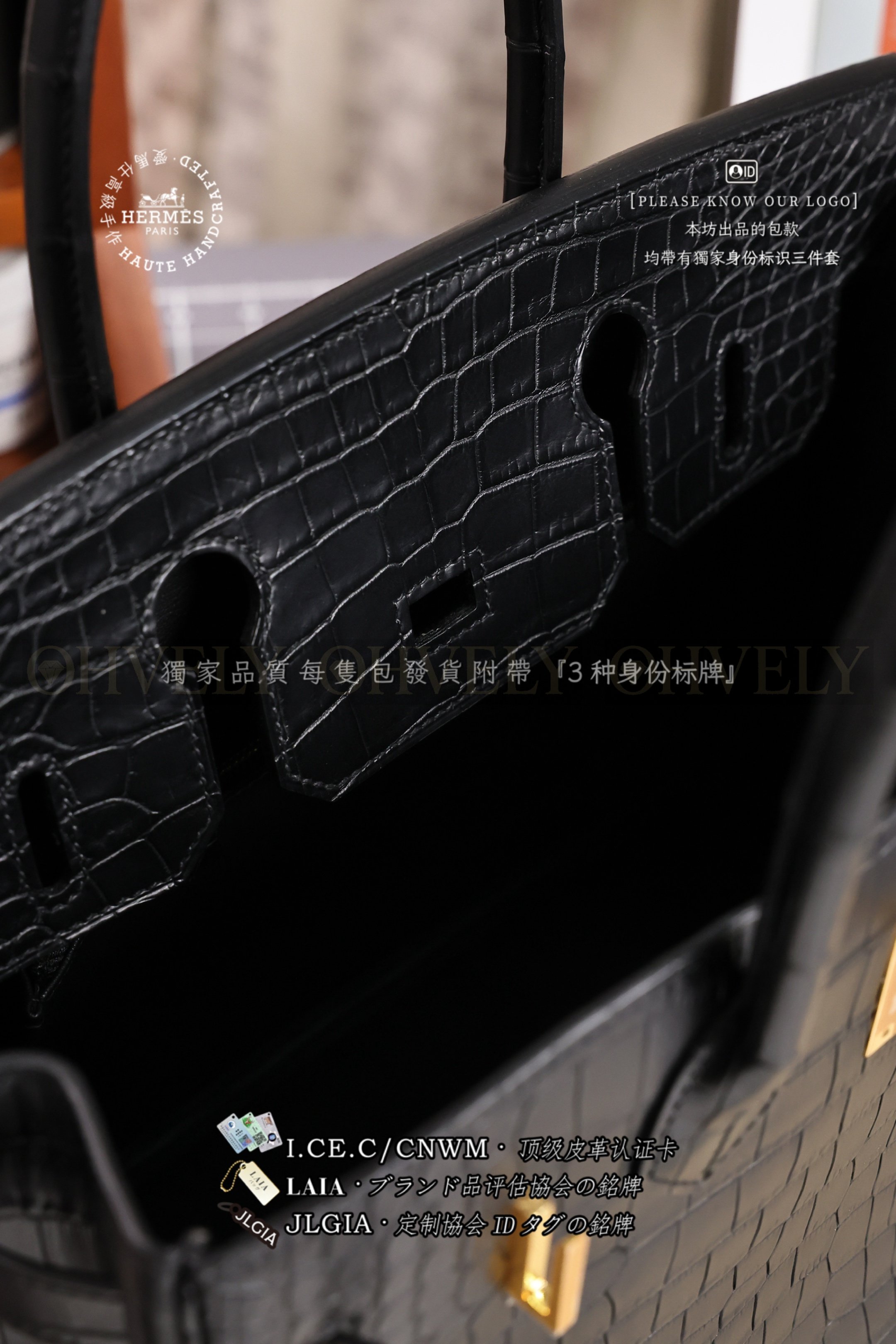 Hermès BIRKIN 𝟹𝟶 𝙽𝚘𝚒𝚛 금장 상품 썸네일