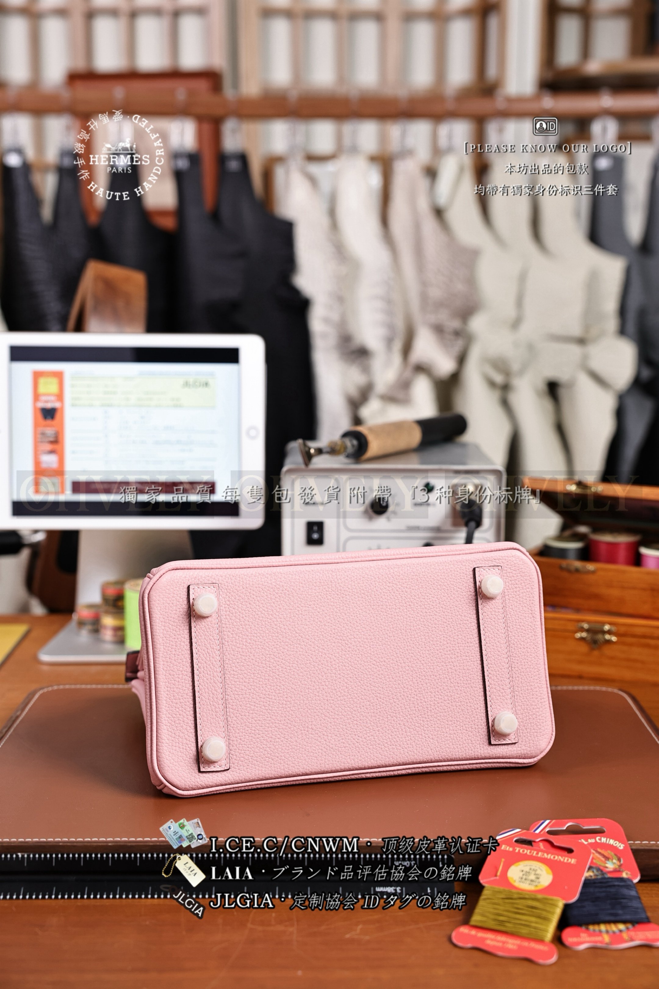 Hermès BIRKIN 𝟮𝟱 𝙏𝙊𝙂𝙊  𝚁𝚘𝚜𝚎 𝚂𝚊𝚔𝚞𝚛𝚊 은장 상품 썸네일