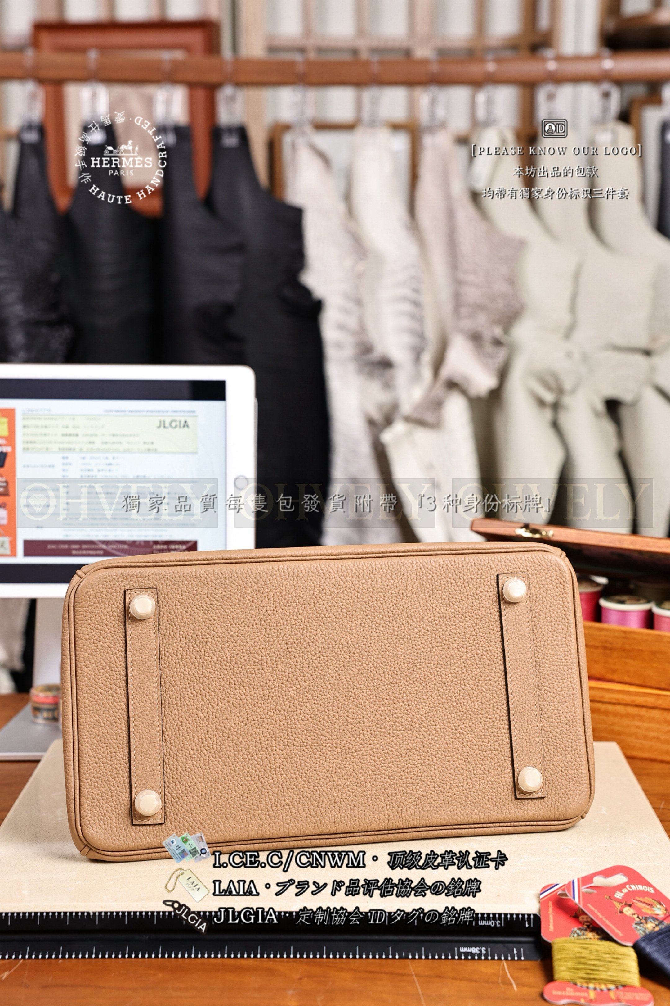 Hermès BIRKIN 𝟹𝟶 𝙼𝚊𝚜𝚊𝚕𝚊 𝙲𝚑𝚊𝚒 금장 상품 썸네일