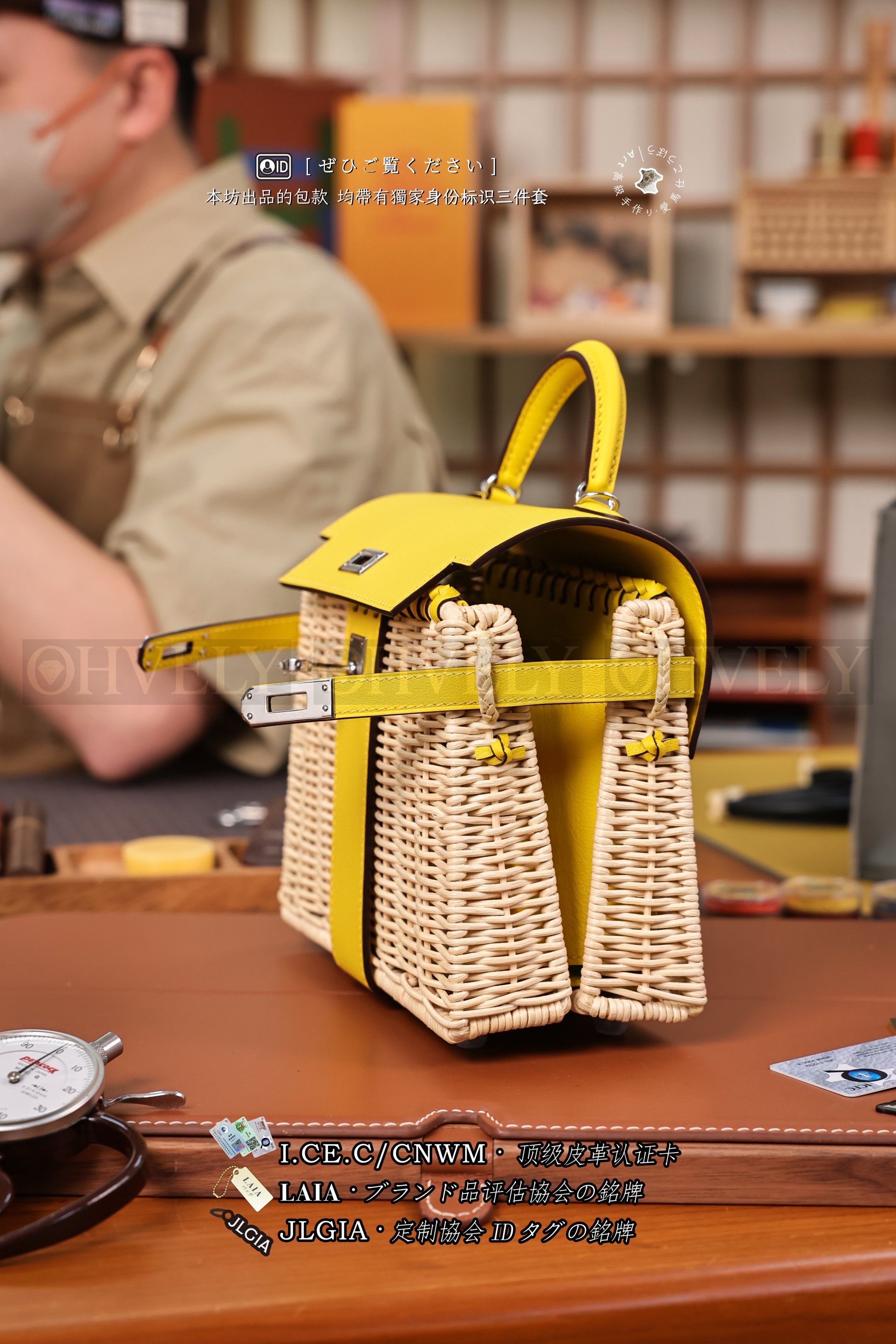 Hermès 𝙿𝙸𝙲𝙽𝙸𝙲 Kelly 𝙼𝚒𝚗𝚒  𝙻𝚒𝚖𝚎 은장 상품 썸네일