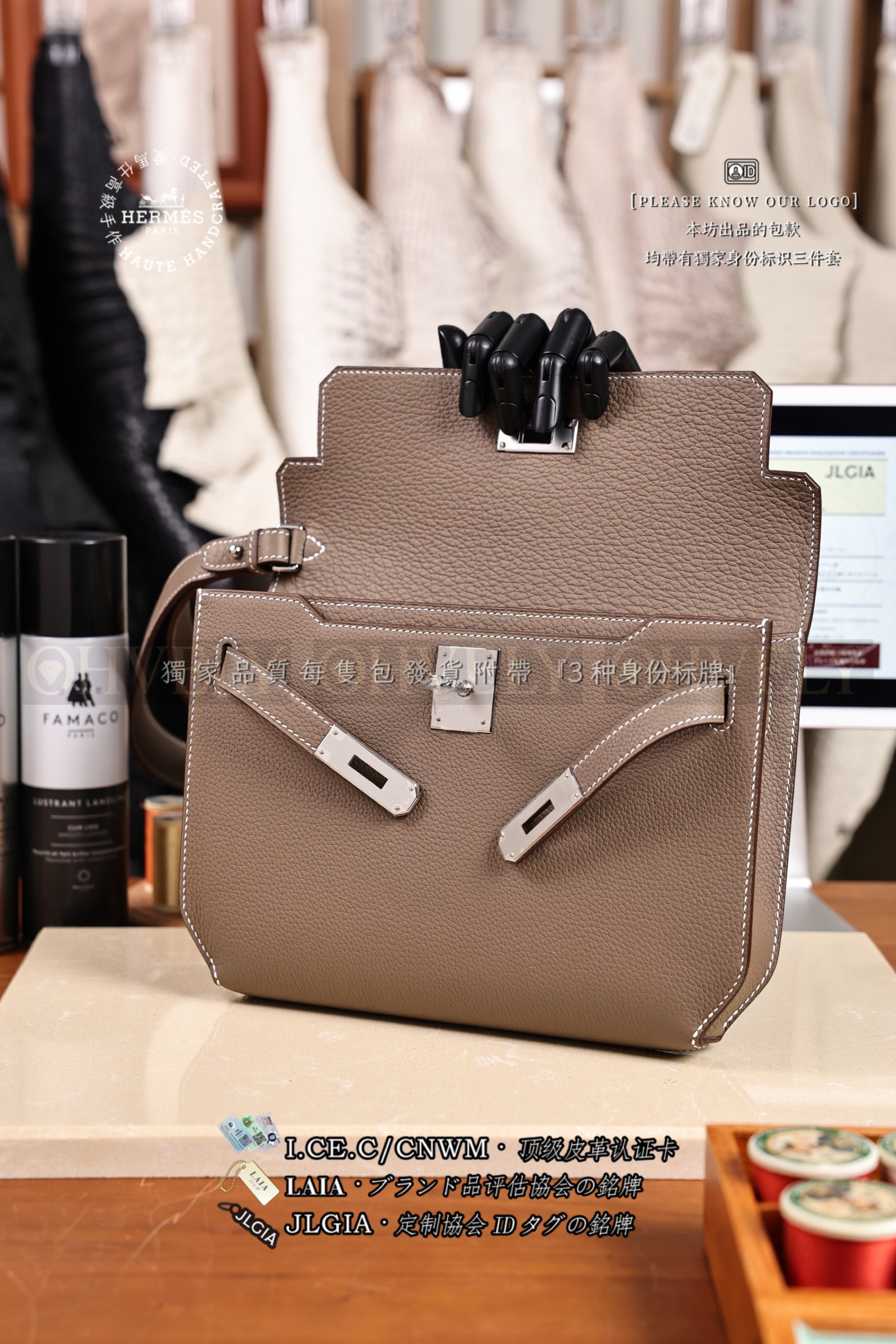 Hermès Kelly 𝐷𝑒𝑝𝑒𝑐ℎ𝑒𝑠 𝟸𝟻 𝐸𝑡𝑜𝑢𝑝𝑒 은장 상품 썸네일