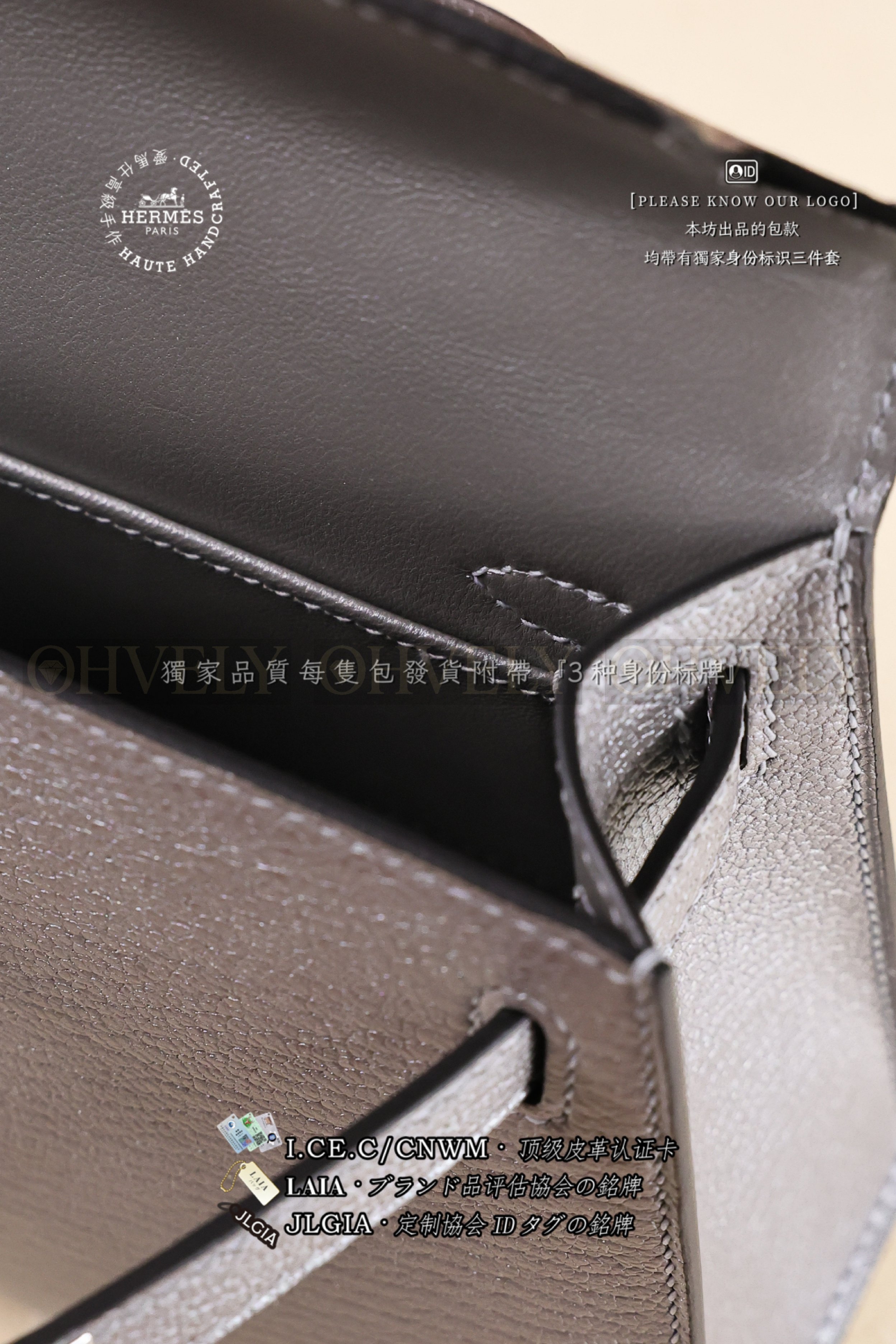 Hermès Kelly 𝙸𝙸 𝙼𝚒𝚗𝚒 𝙰𝚛𝚐𝚎𝚗𝚝 은장 상품 썸네일