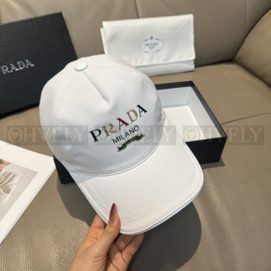 Prada 베이스볼 캡(화이트) 상품 썸네일
