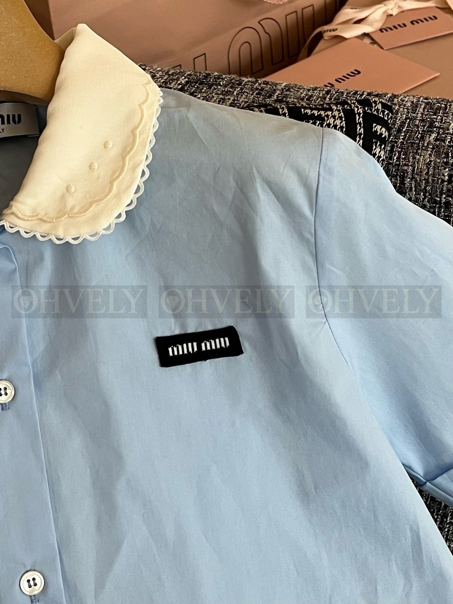 【 ZP버전 】Miu miu 2026 포플린셔츠 상품 썸네일