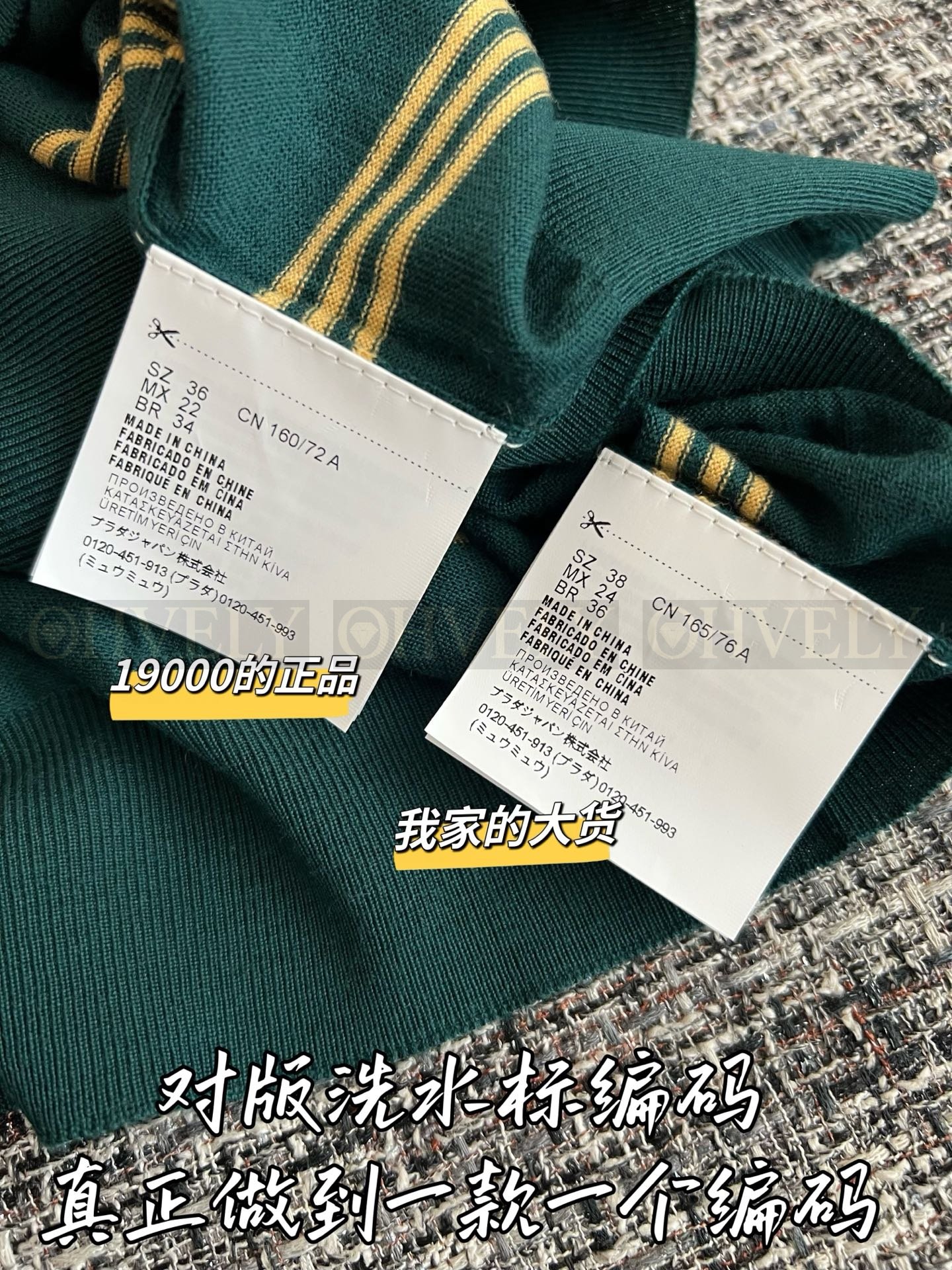 【 ZP버전 】 MIUMIU 미우미우 26SS 스트라이프 코튼 롱 슬리브 폴로 셔츠 상품 썸네일